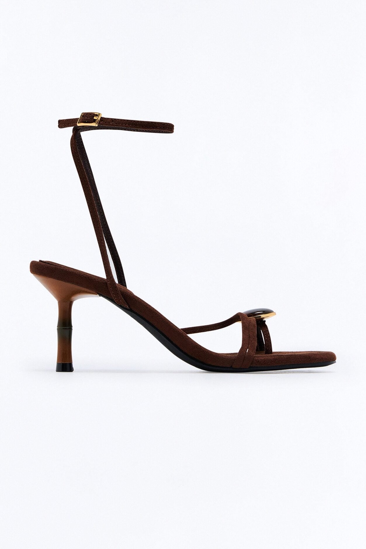 Rico Stone Toe Ring Heels - Chocolate image 1