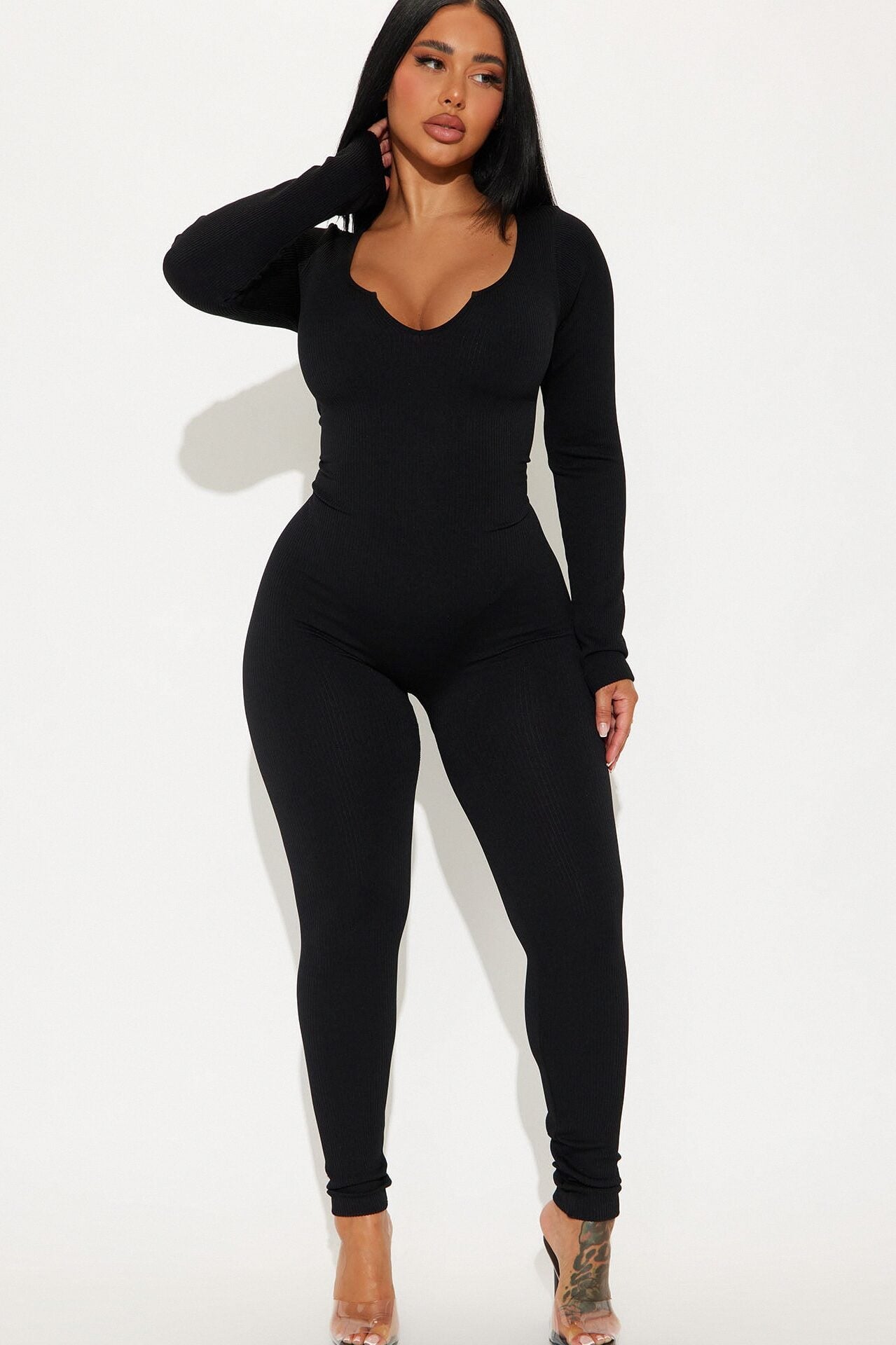 Giada Seamless Jumpsuit - Black image 1