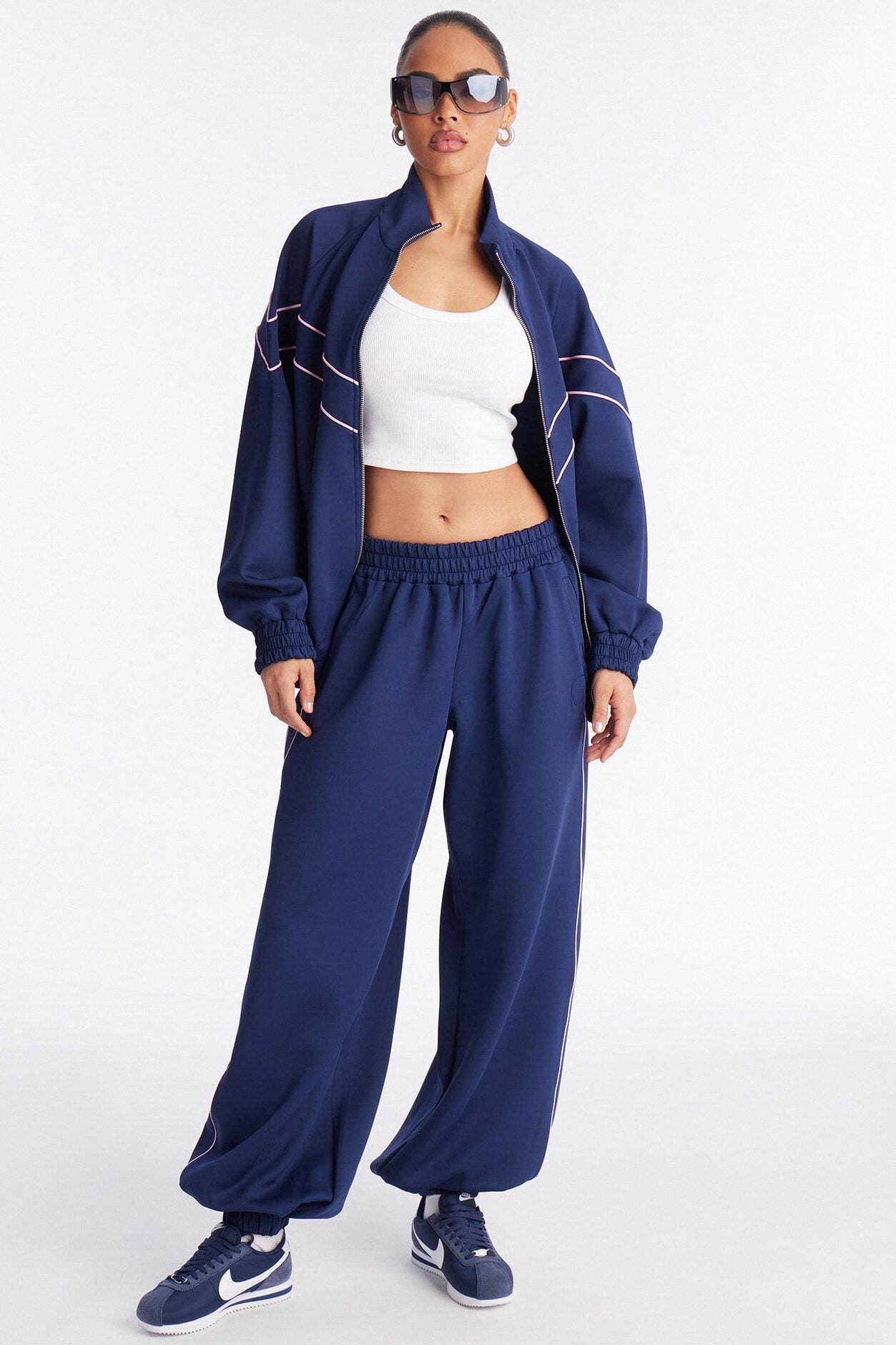 Track Record Pant Set - Navy image 1