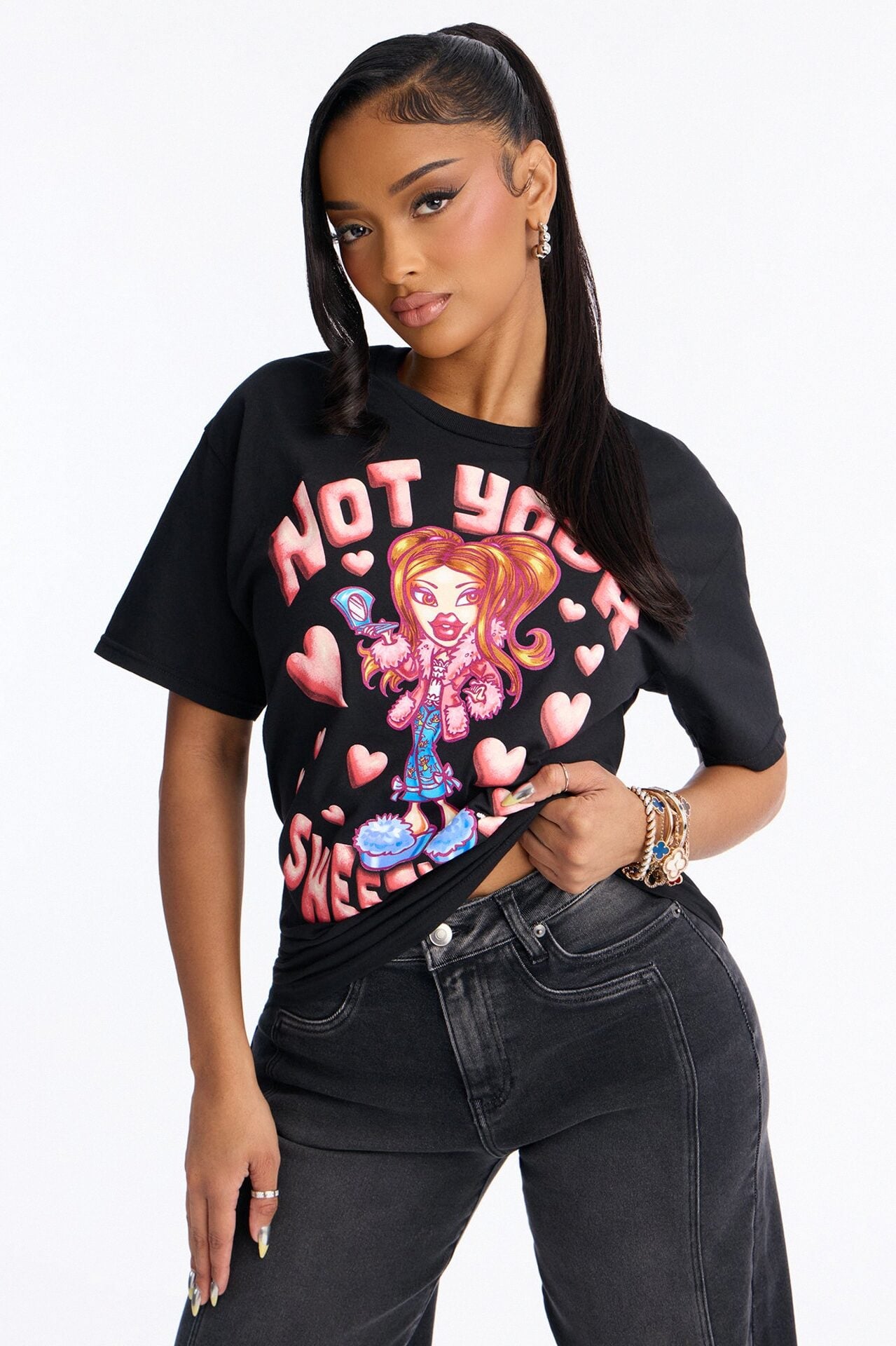 Bratz Not Your Sweetheart Tee - Black image 1