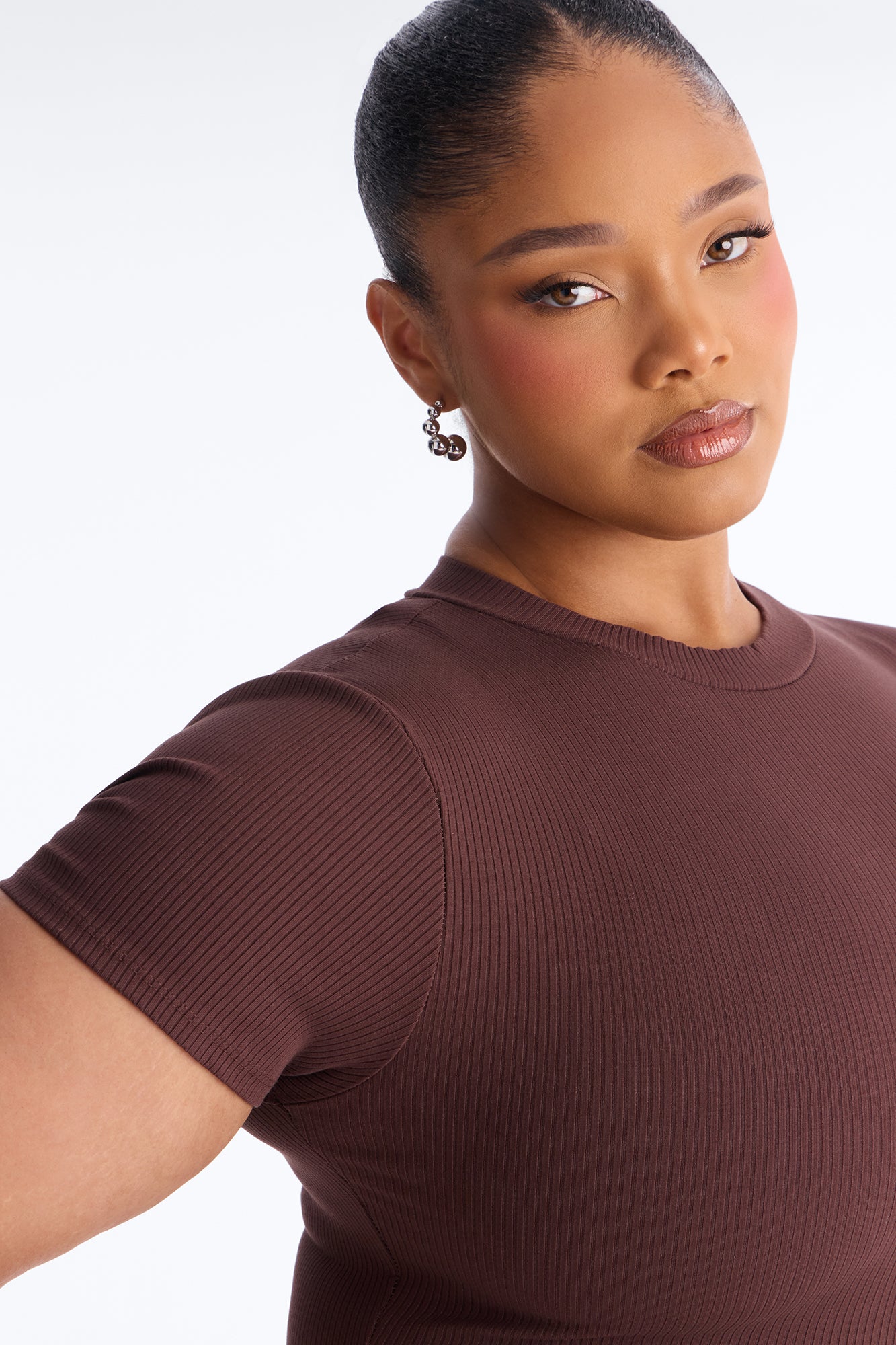Malia Snatched Romper - Chocolate image 6