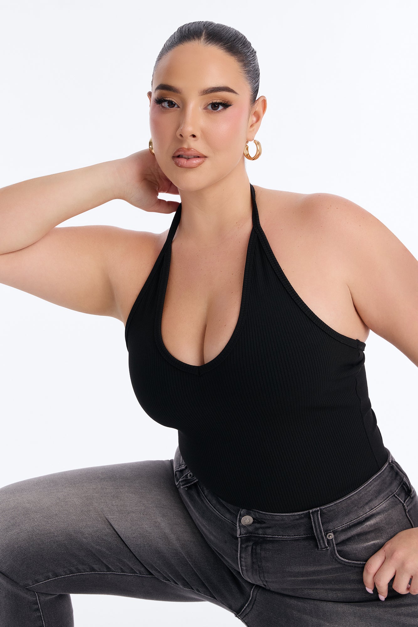 Gaia Snatched Tank Top - Black image 4
