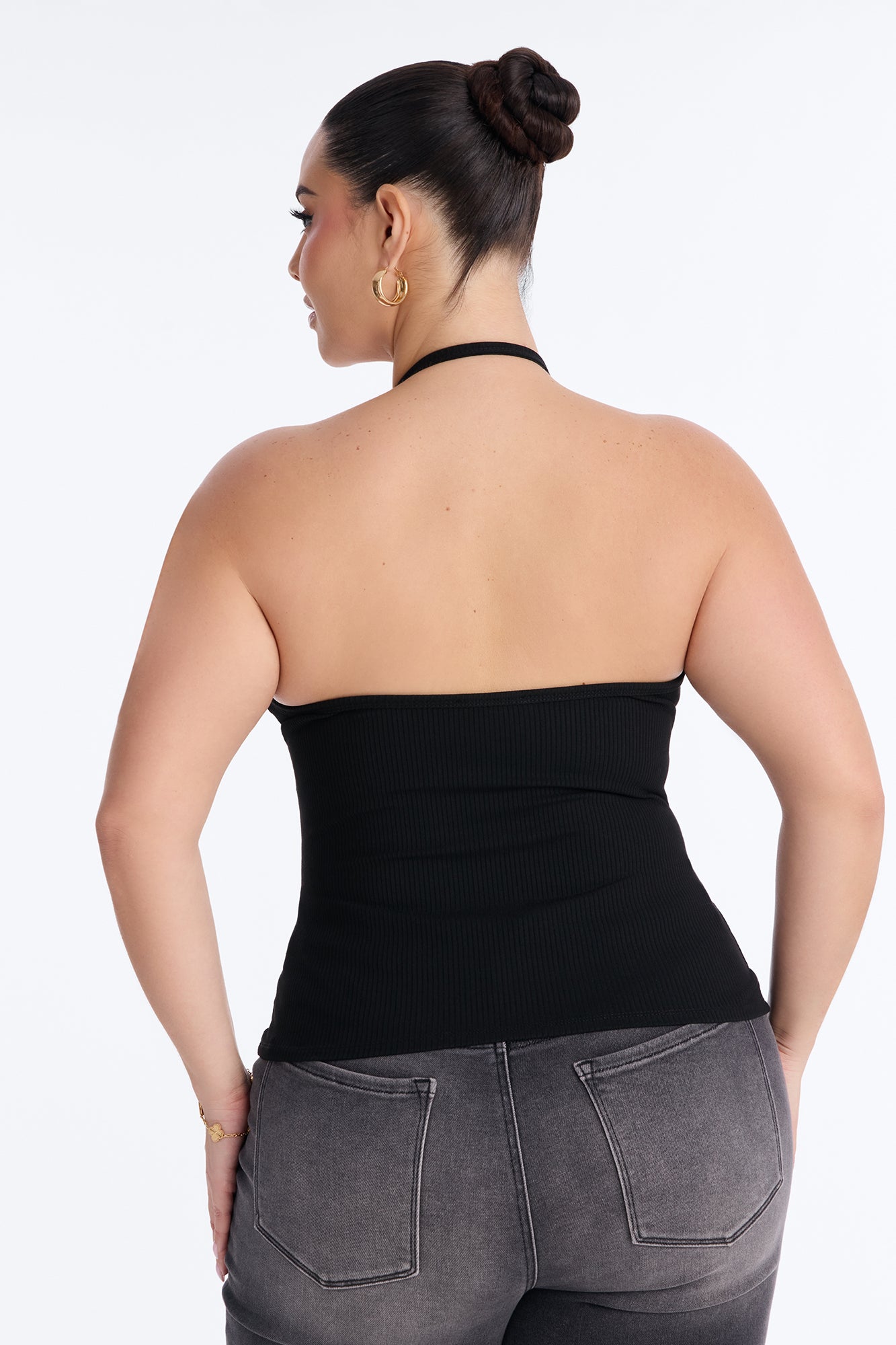 Gaia Snatched Tank Top - Black image 7