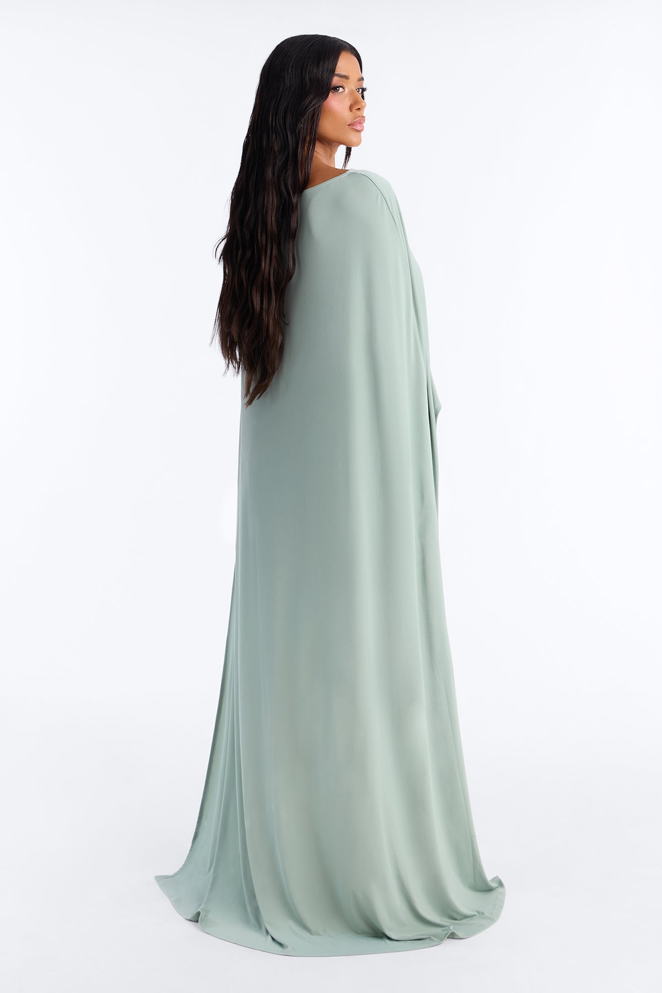 Zadie Babe Cape Mini Dress - Sage image 5