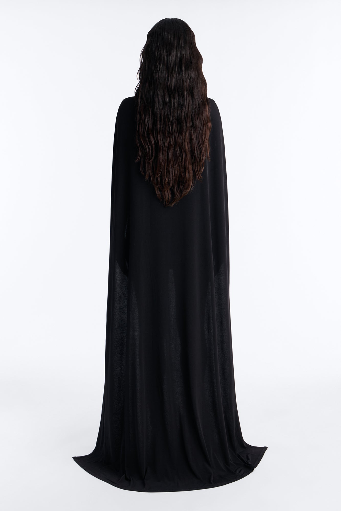 Zadie Babe Cape Mini Dress - Black image 4