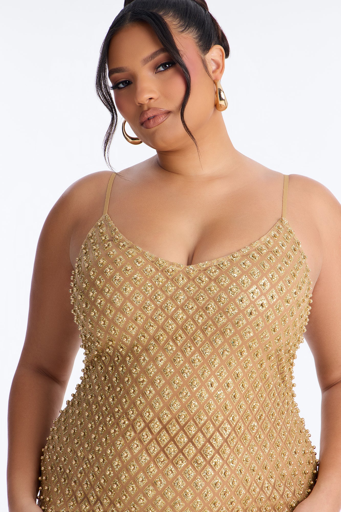 Roxi Fringe Maxi Dress - Gold image 6