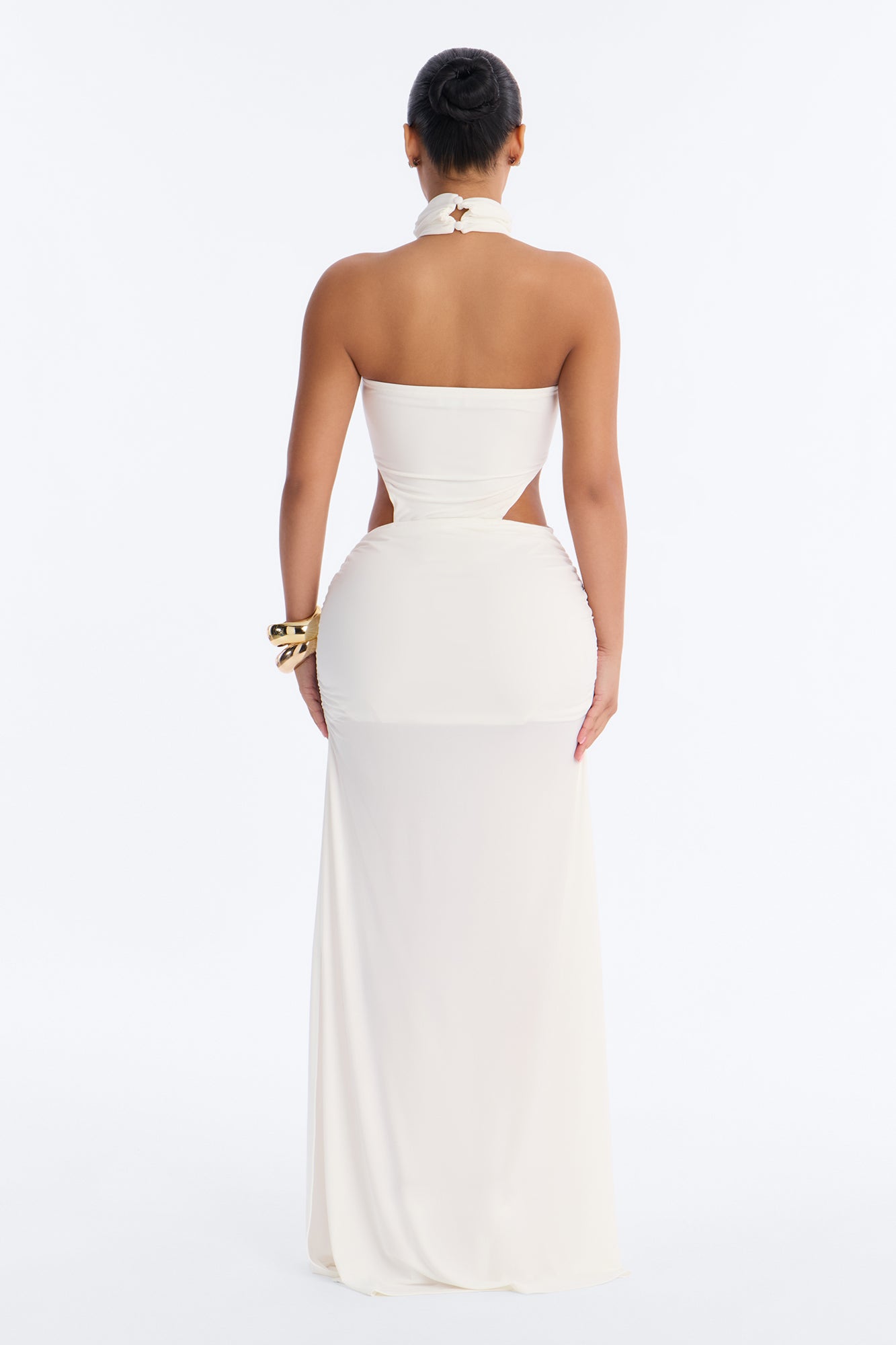 Kai Cut Out Twist Maxi Dress - White image 3