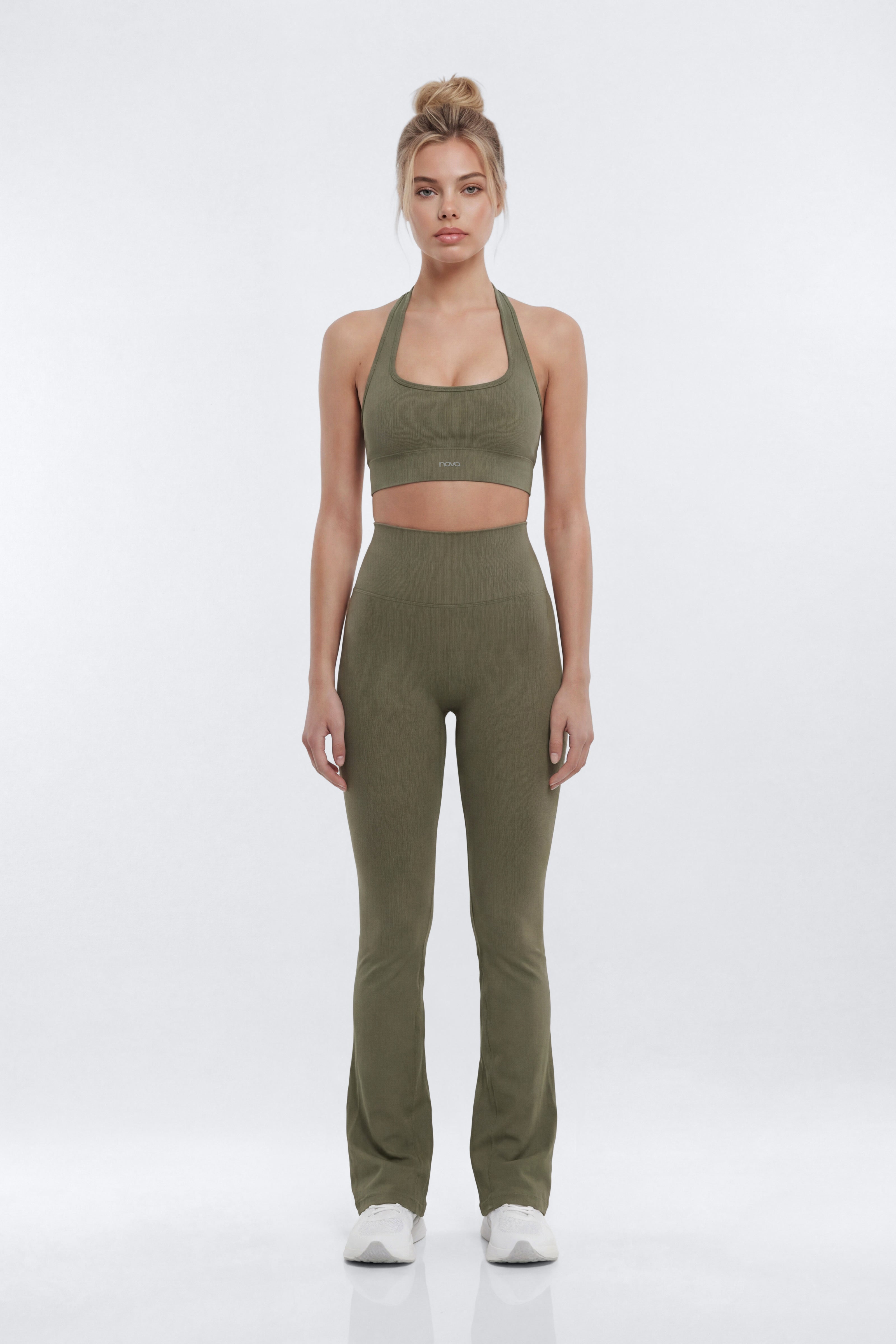 SeamlessLift™ 32″ High Rise Flare Legging - Moss