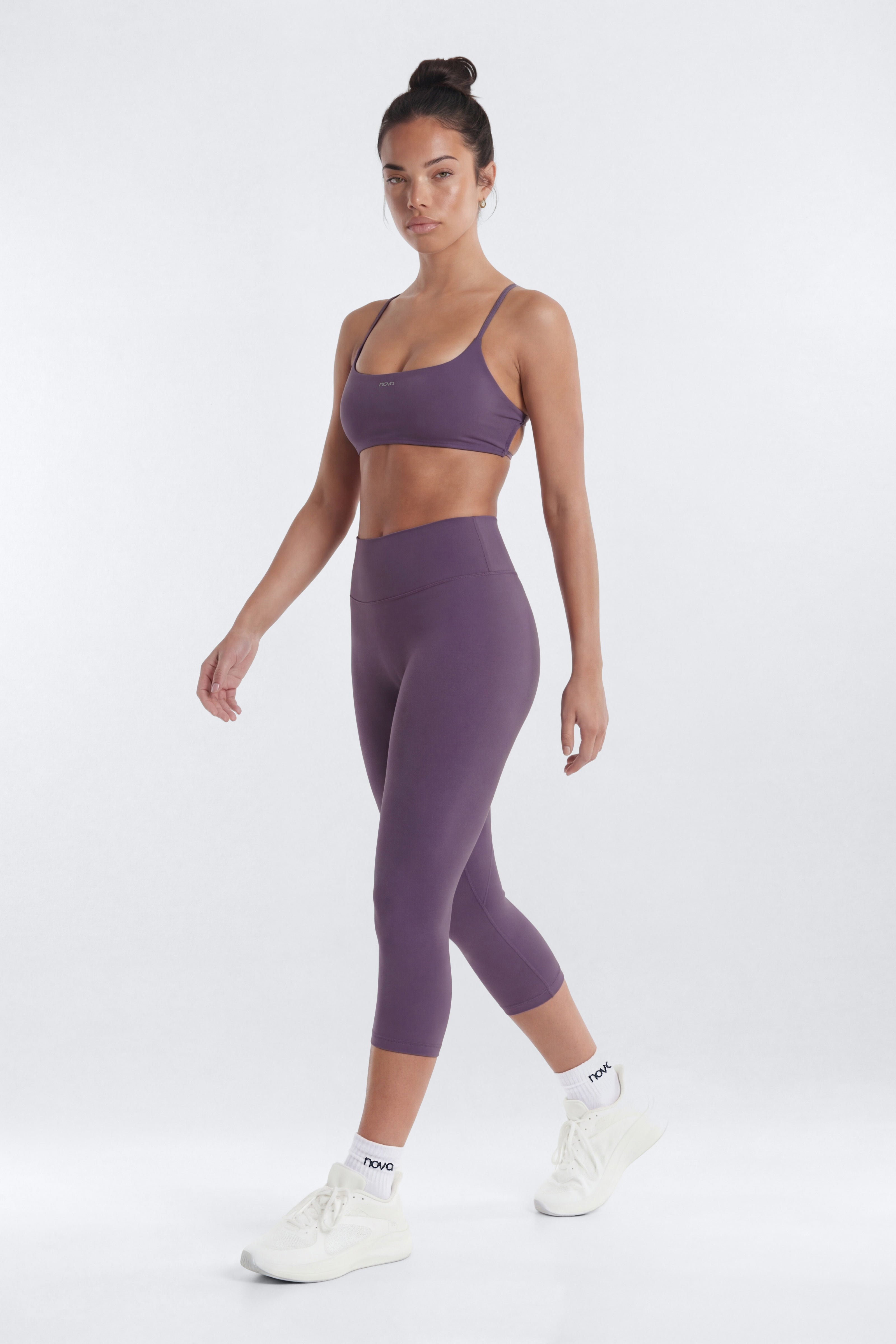 CloudForm™ 18″ Midrise Capri Legging - Iris