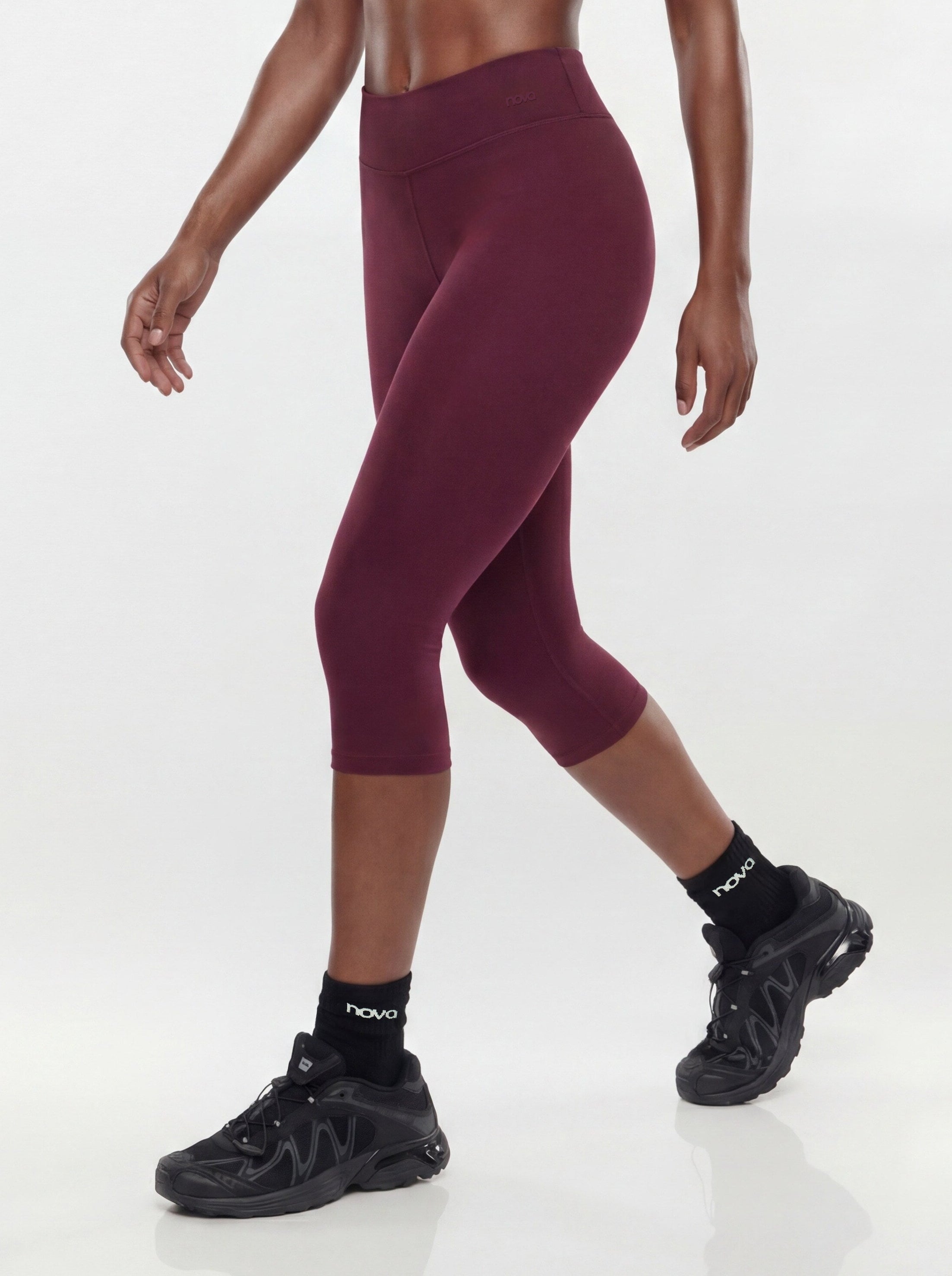 ButterSoft 15″ Low Rise Capri Legging - Merlot