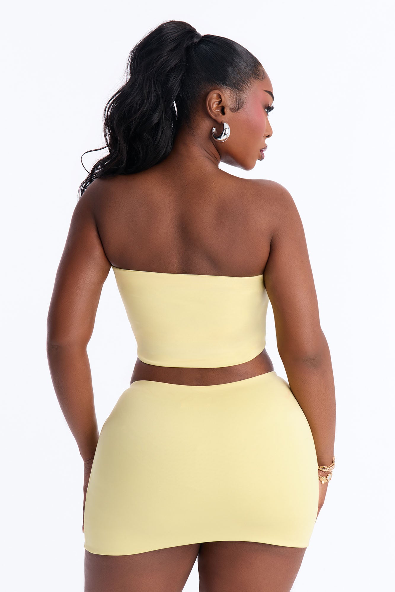 Contour Double Lined Tube Top - Yellow image 6