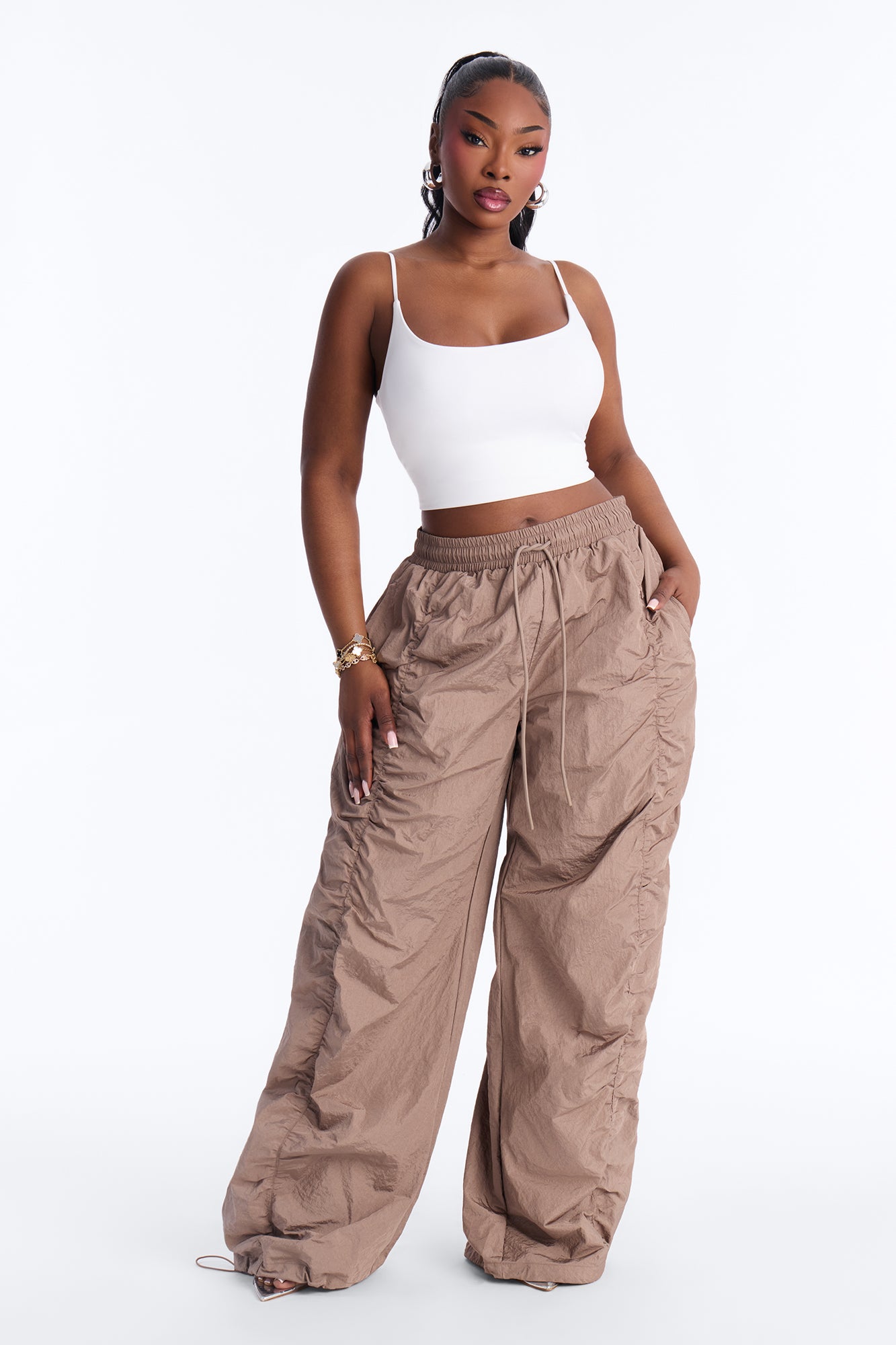 Contour Double Lined Cami Top - White image 6