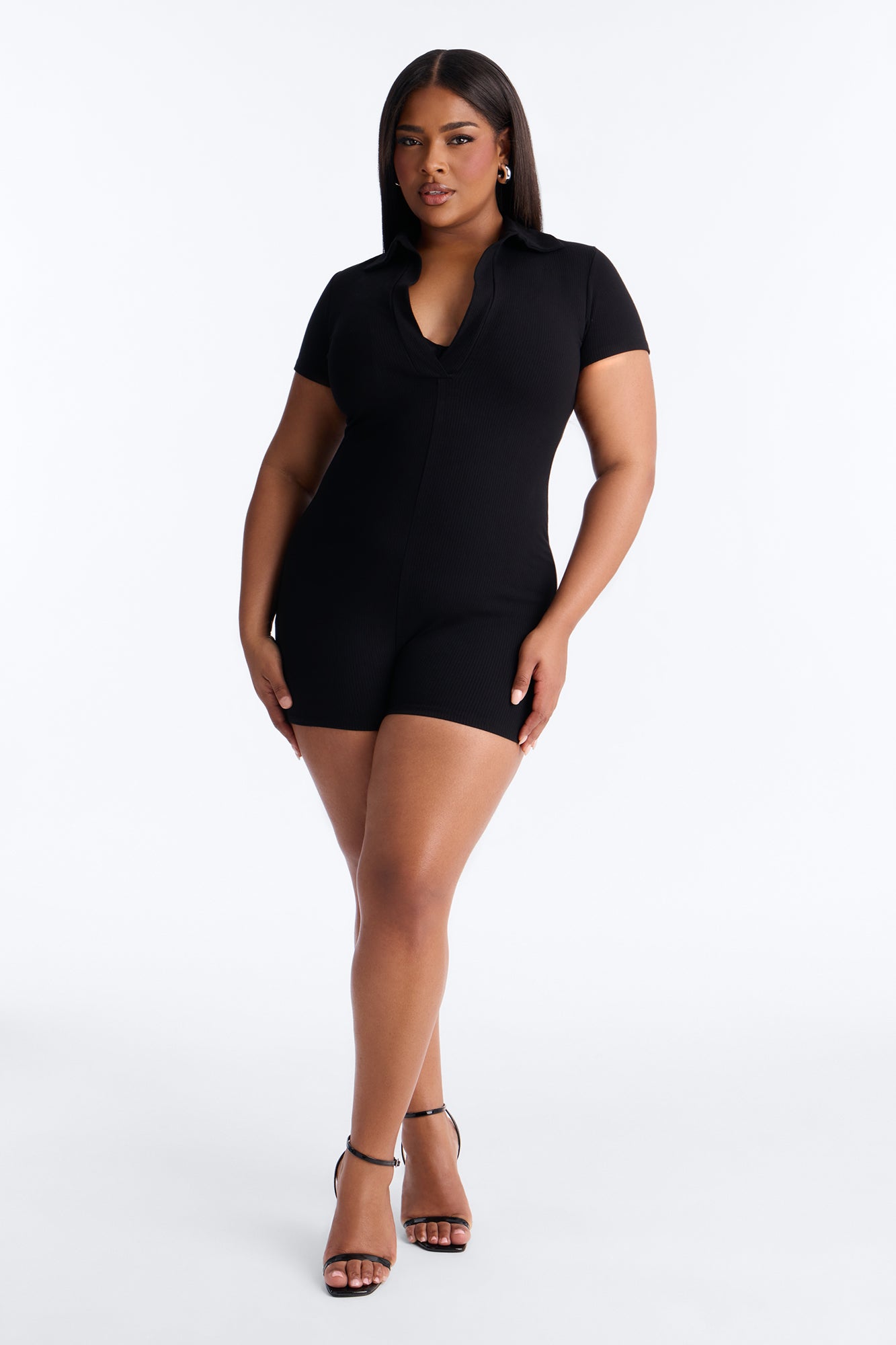 Shantel Snatched Romper - Black image 4