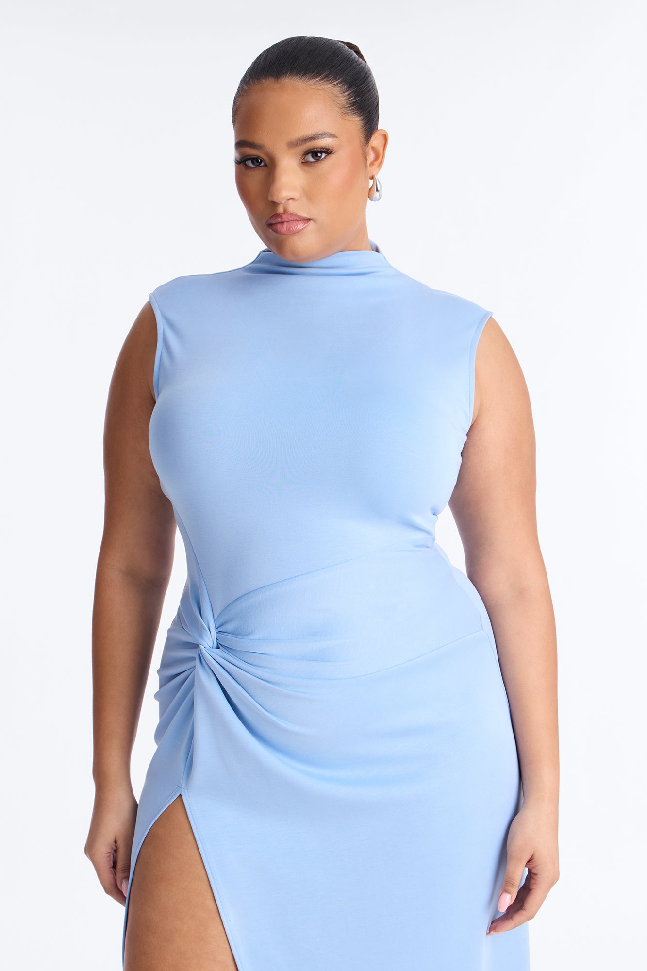 Vivi Twist Maxi Dress - Blue image 6