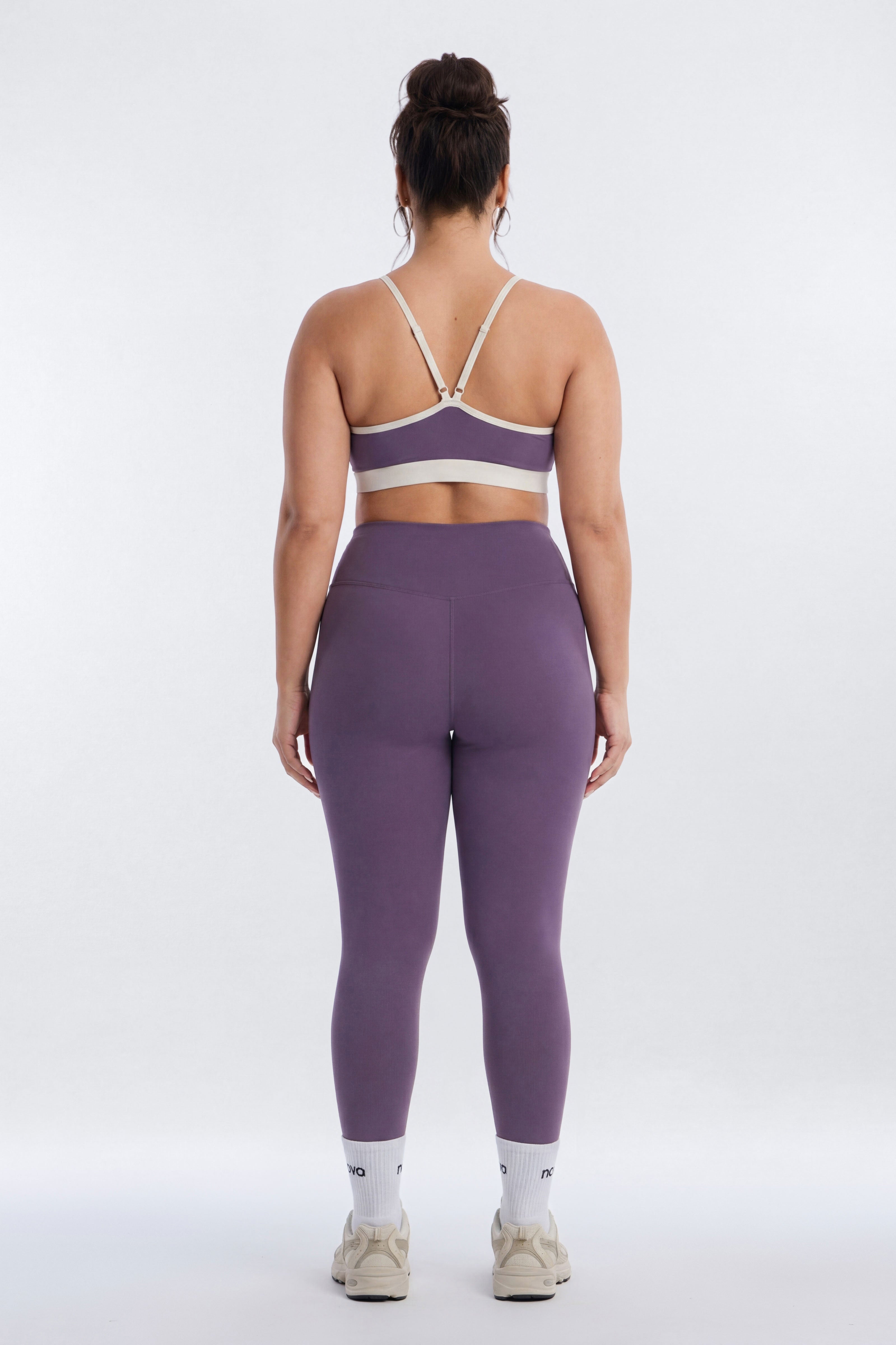 CloudForm™ V Front Contrast Sports Bra - Iris image 8