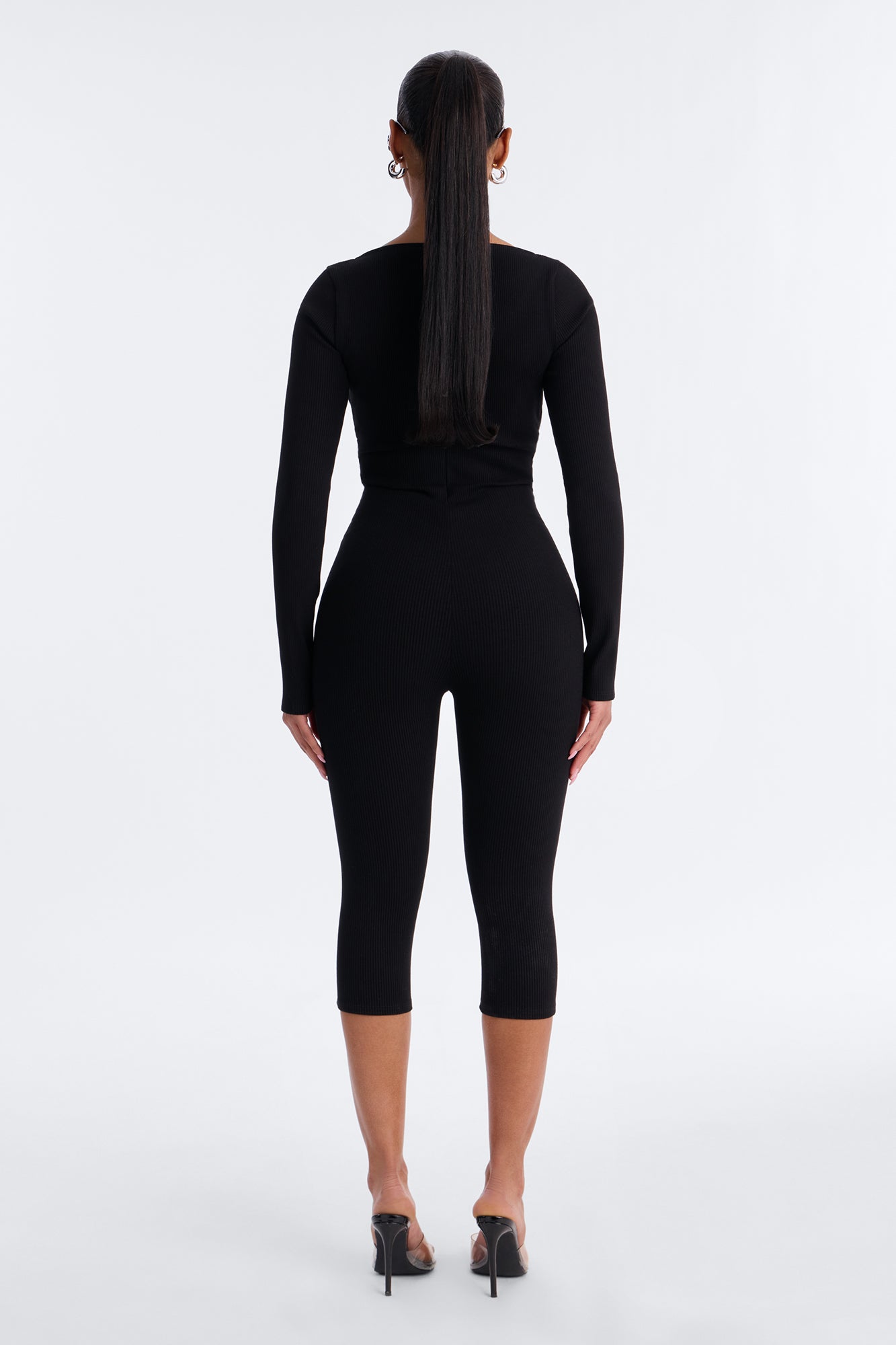 Scarlett Snatched Capri Jumpsuit - Black image 4