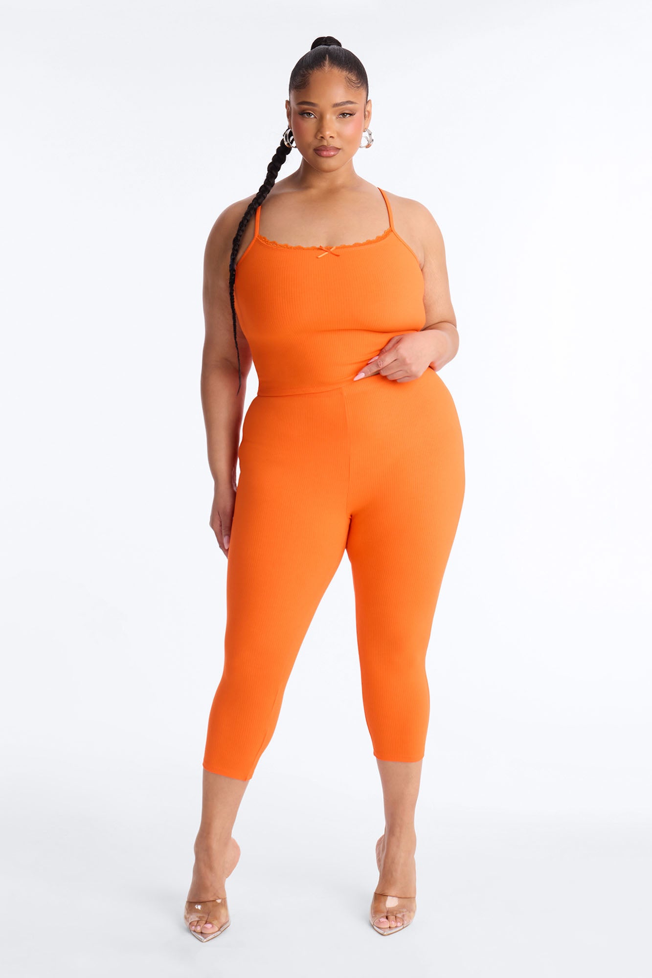 Stirling Snatched Capri Pant Set - Orange image 5