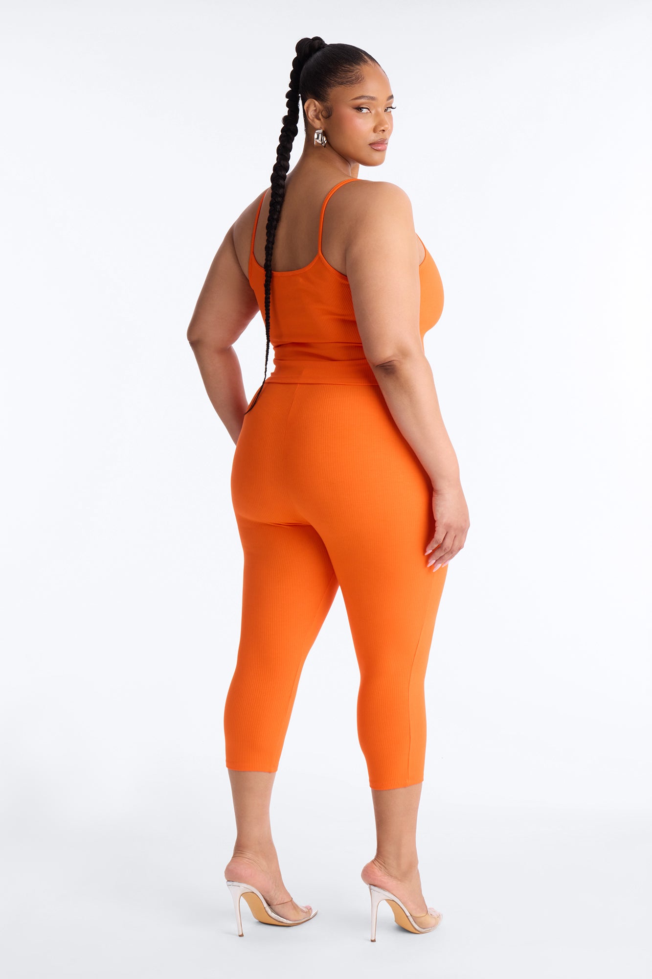 Stirling Snatched Capri Pant Set - Orange image 8