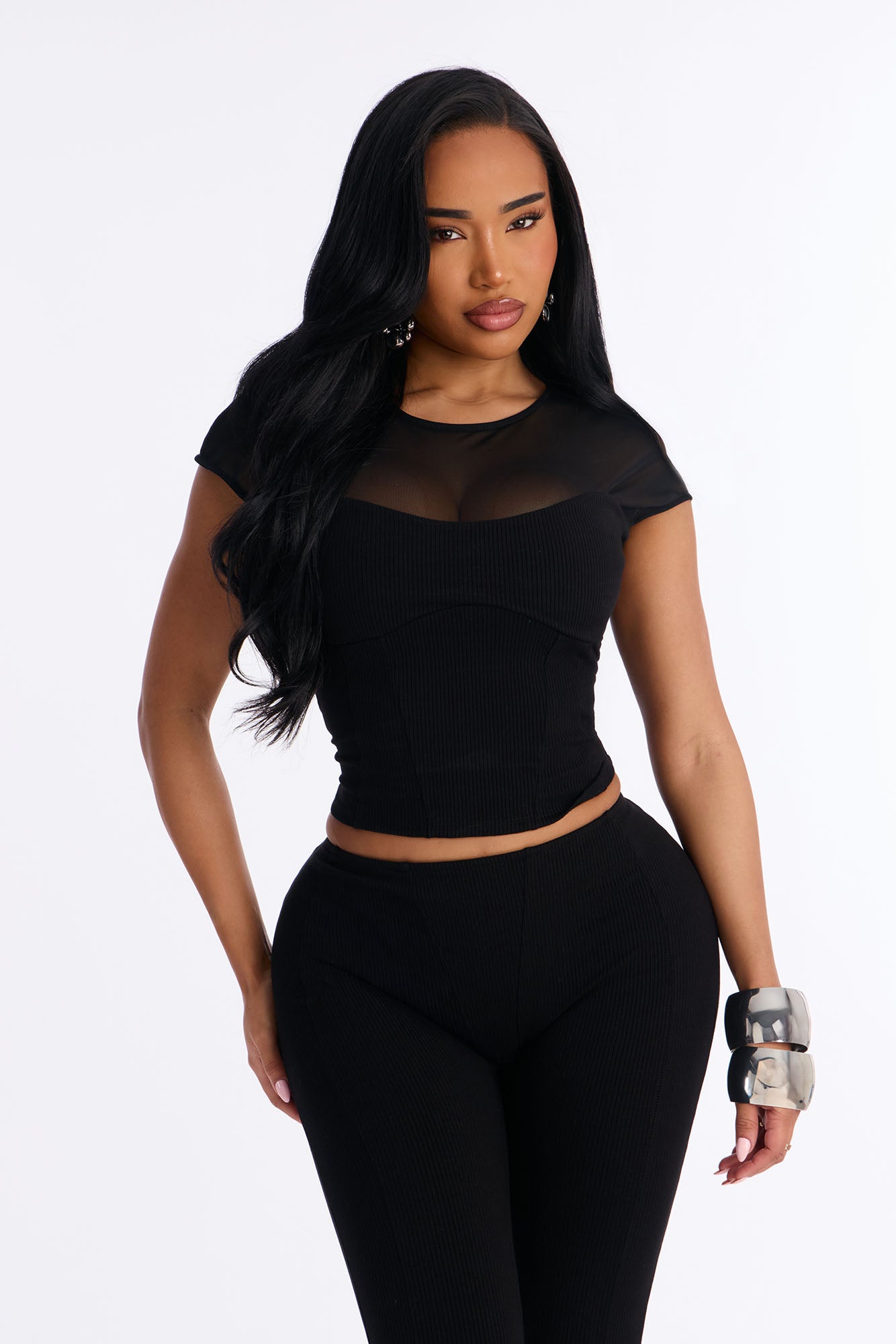 Scarlett Snatched Pant Set - Black image 2