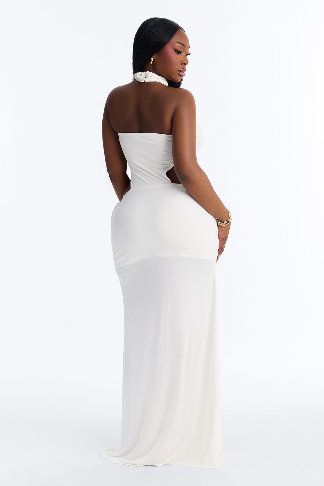Kai Cut Out Twist Maxi Dress - White image 6
