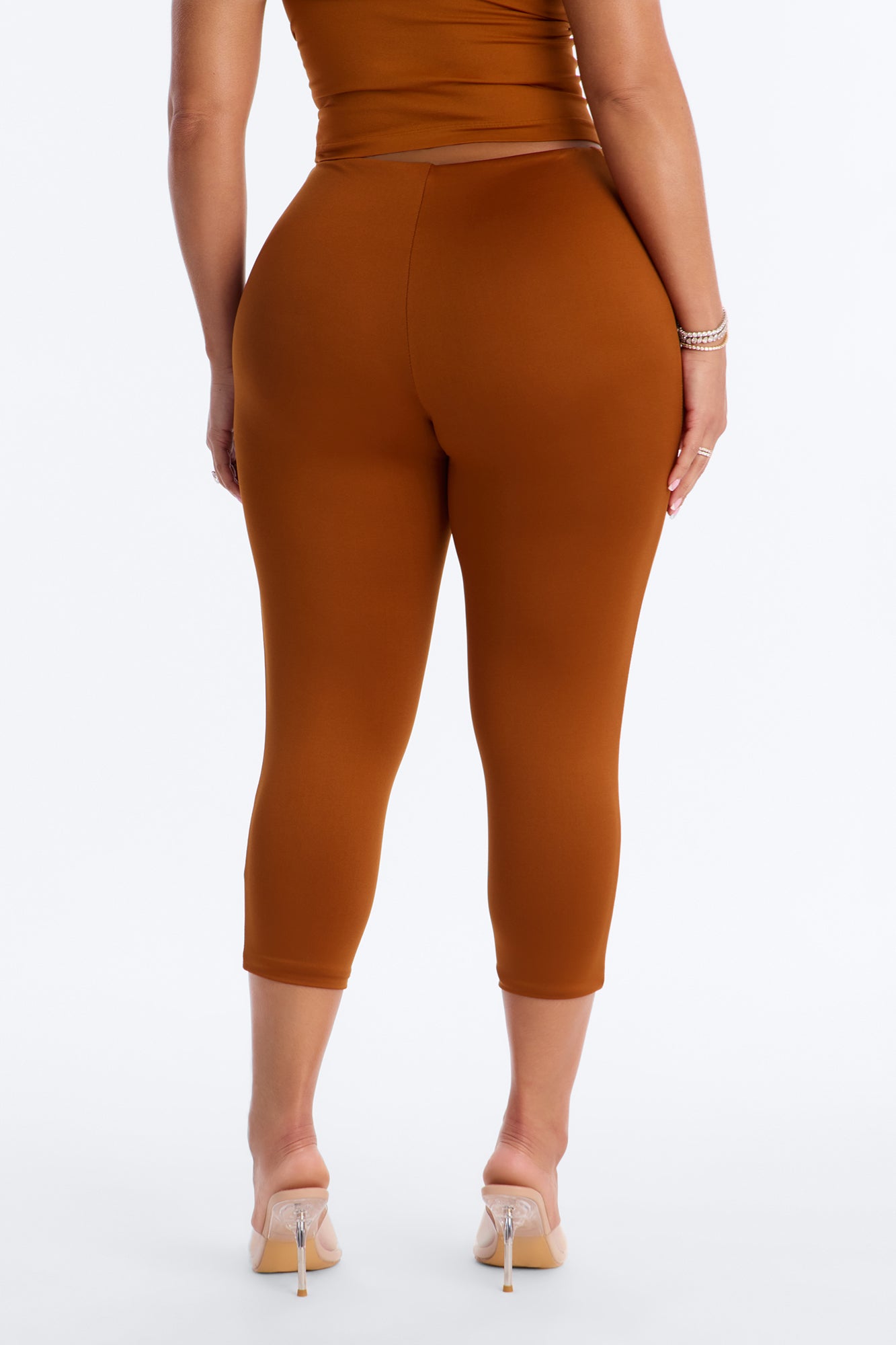 Contour Double Lined Capri Pant - Copper image 3