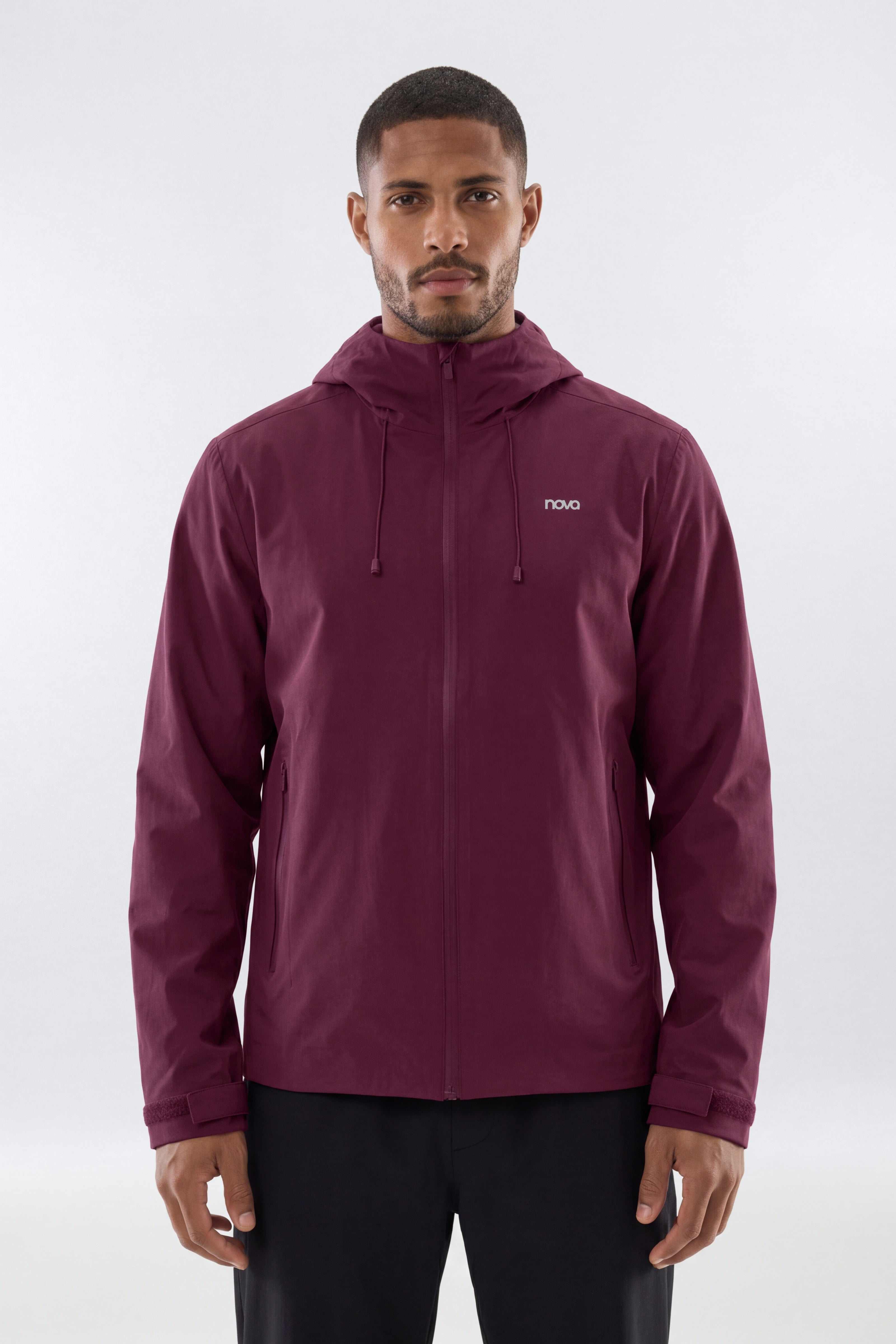 ActiveNylon™ Full Zip Hooded Jacket - Merlot