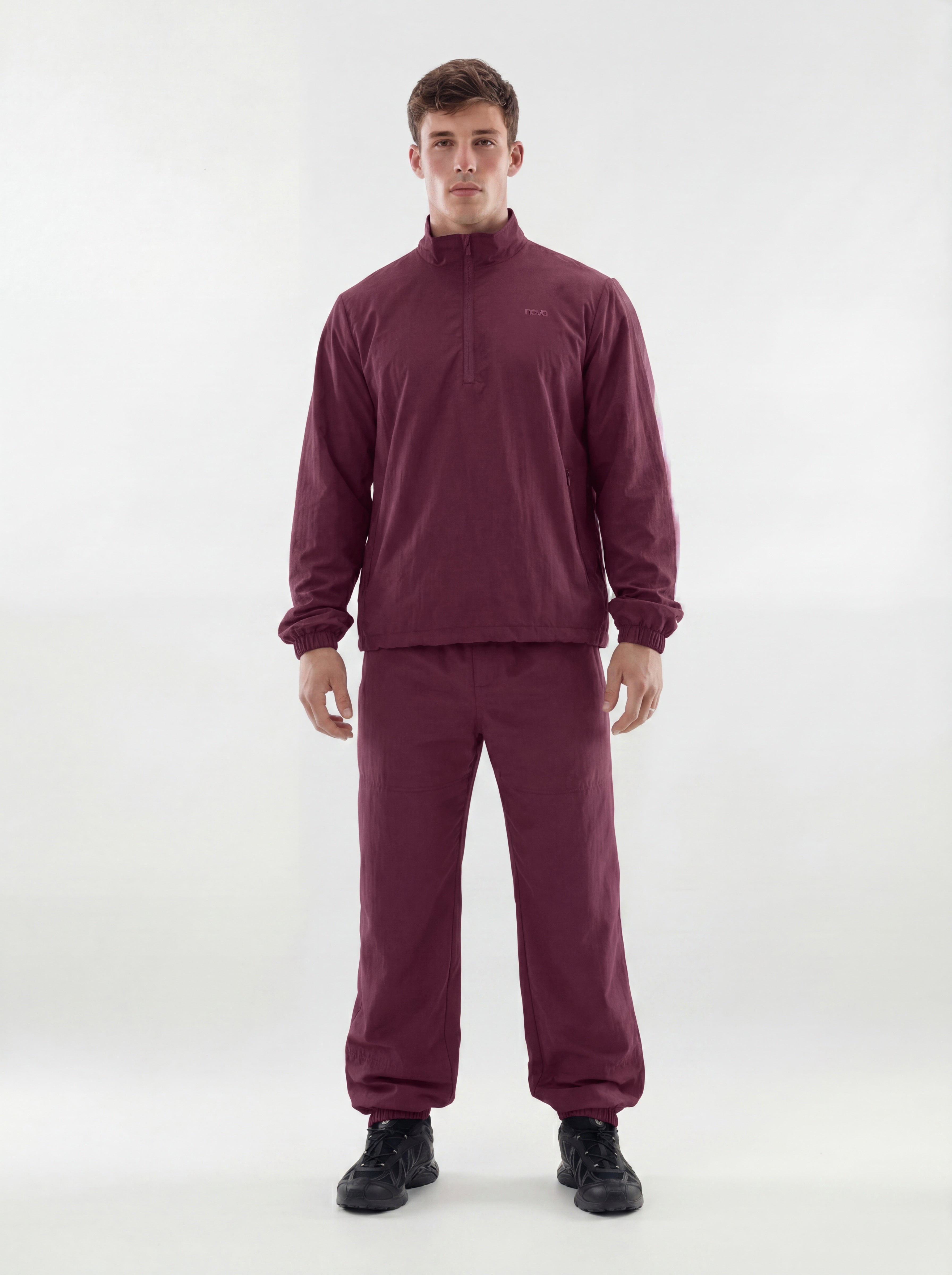 CoreNylon 32″ Track Pant - Merlot