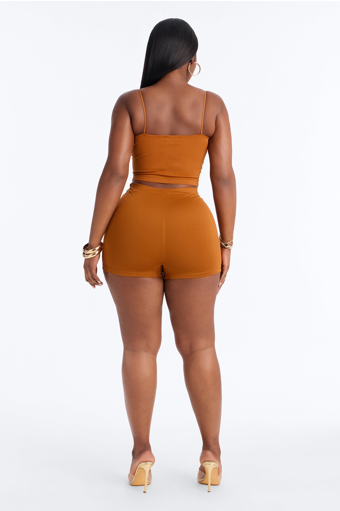 Seamless Smooth Double Lined Micro Hot Short - Copper image 8