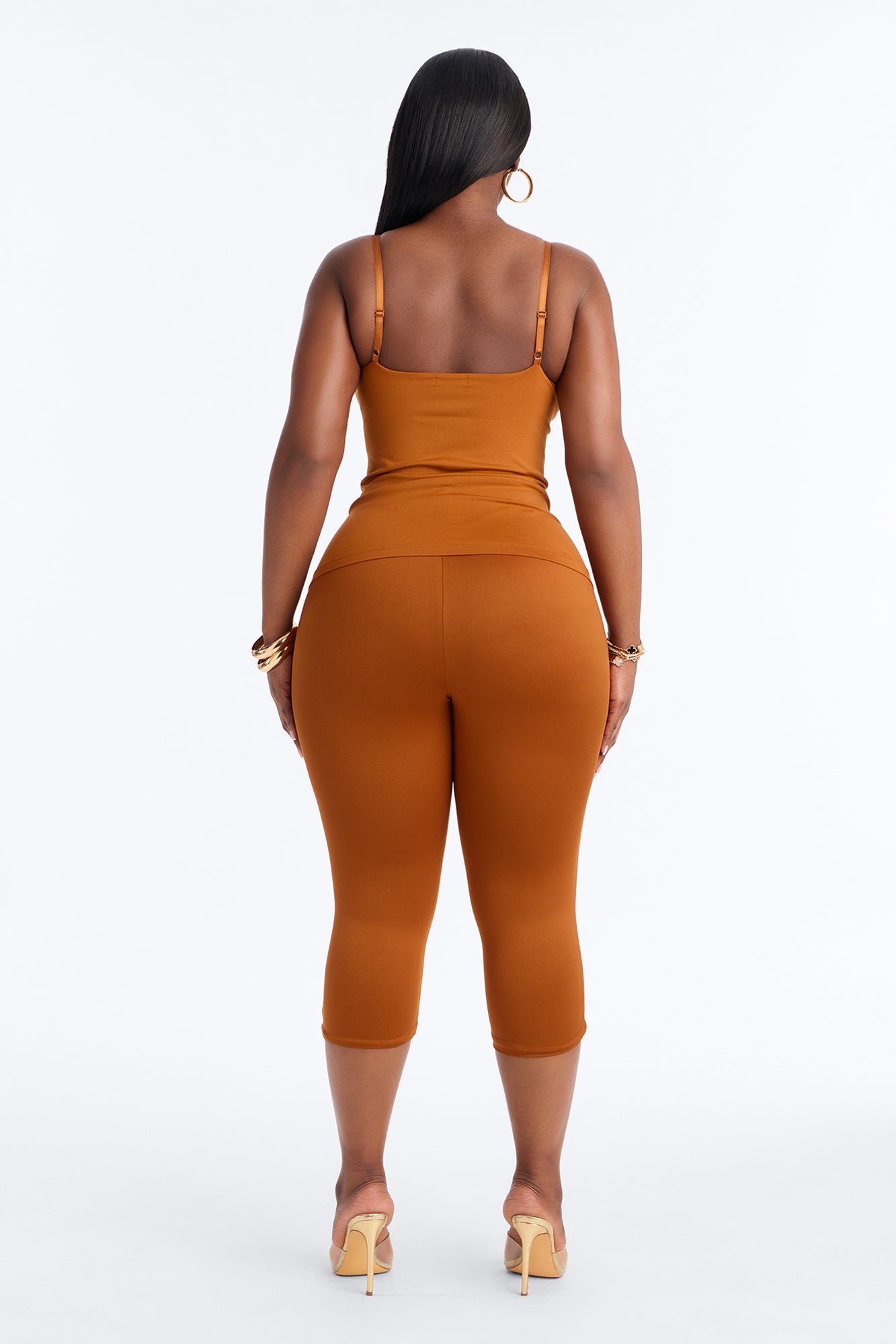 Contour Double Lined Capri Pant - Copper image 6