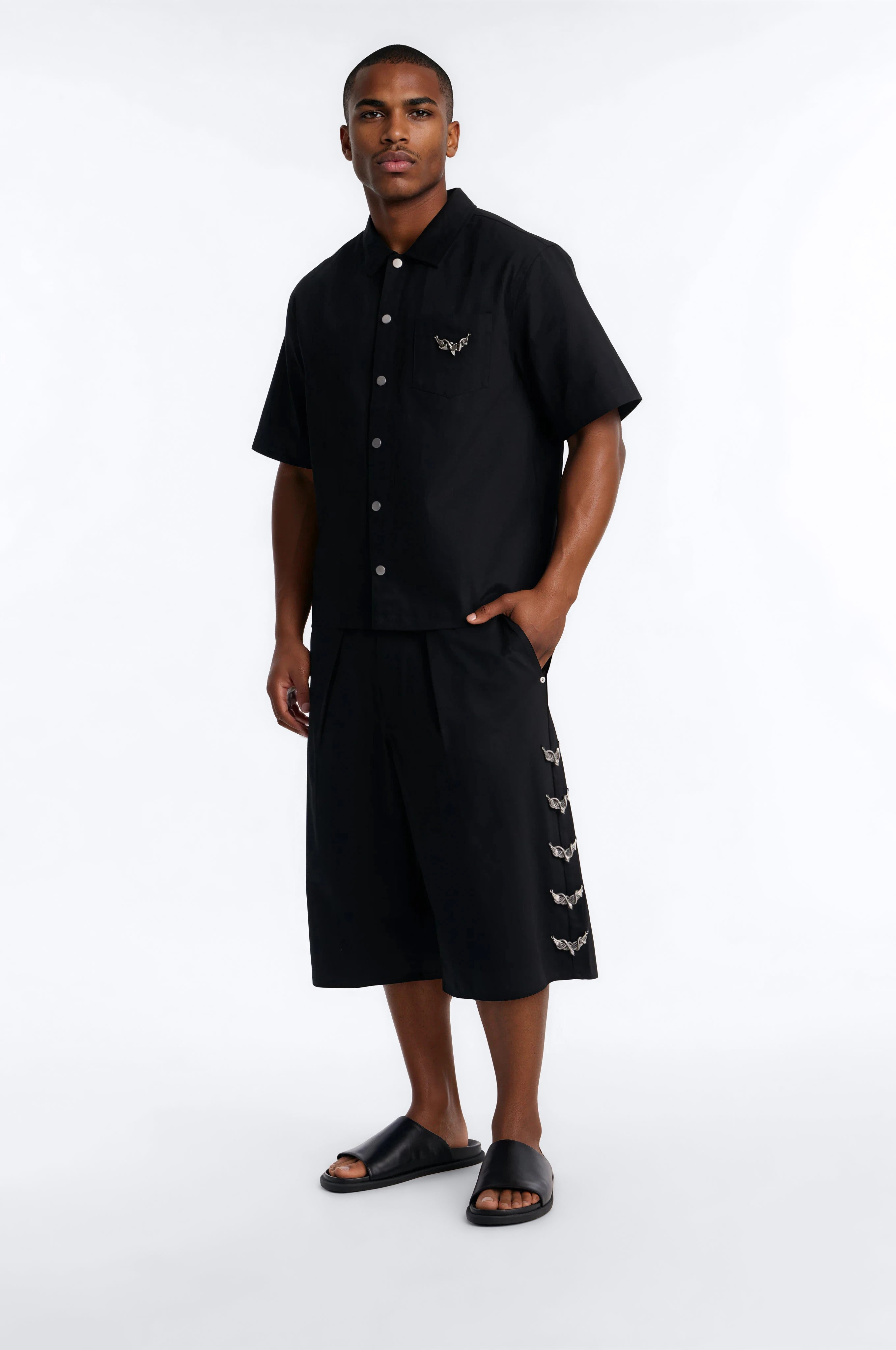 Baggy Winged Viper Short - Black