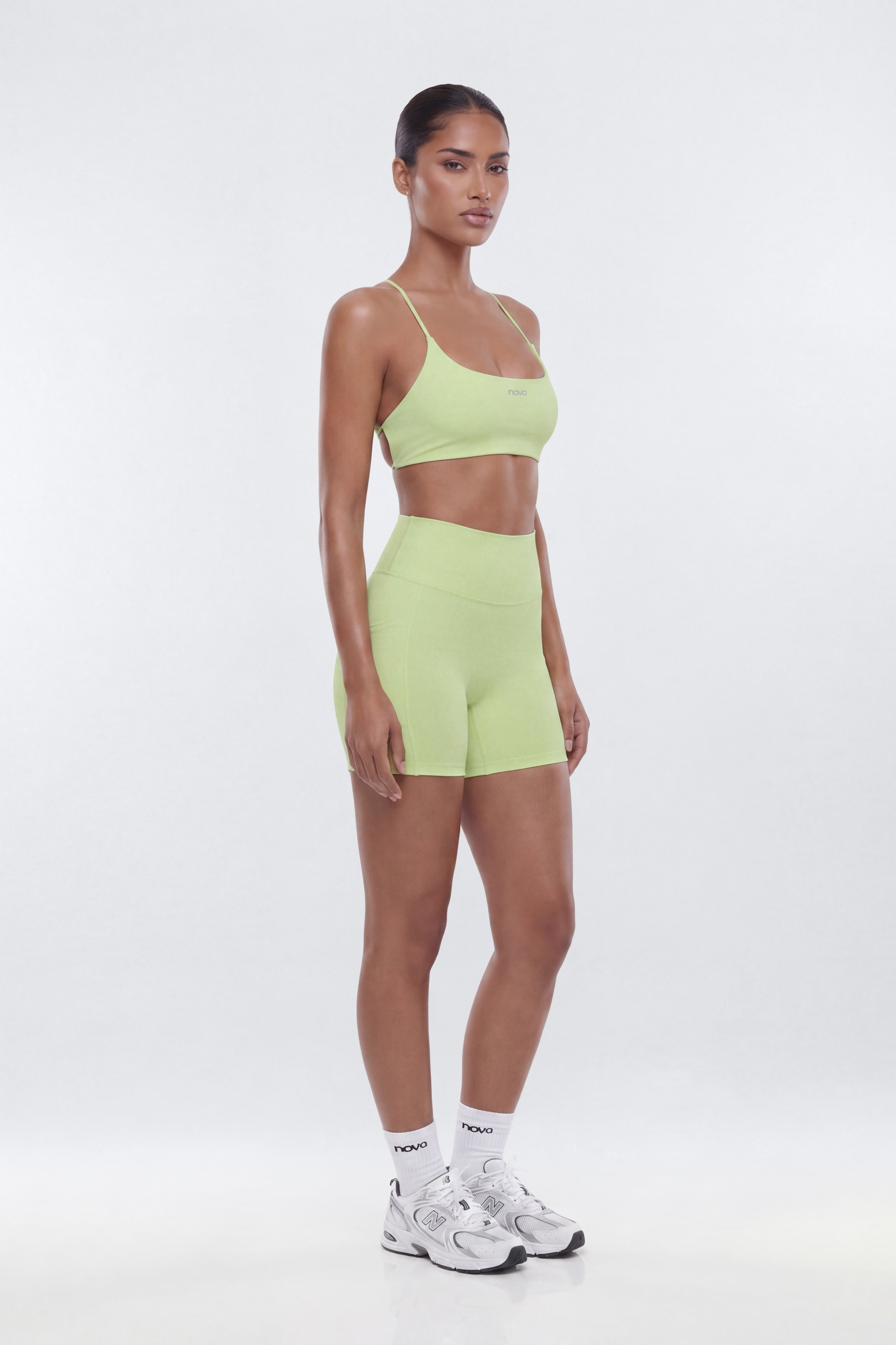CloudForm™ Strappy Back Sports Bra - Pistachio image 3