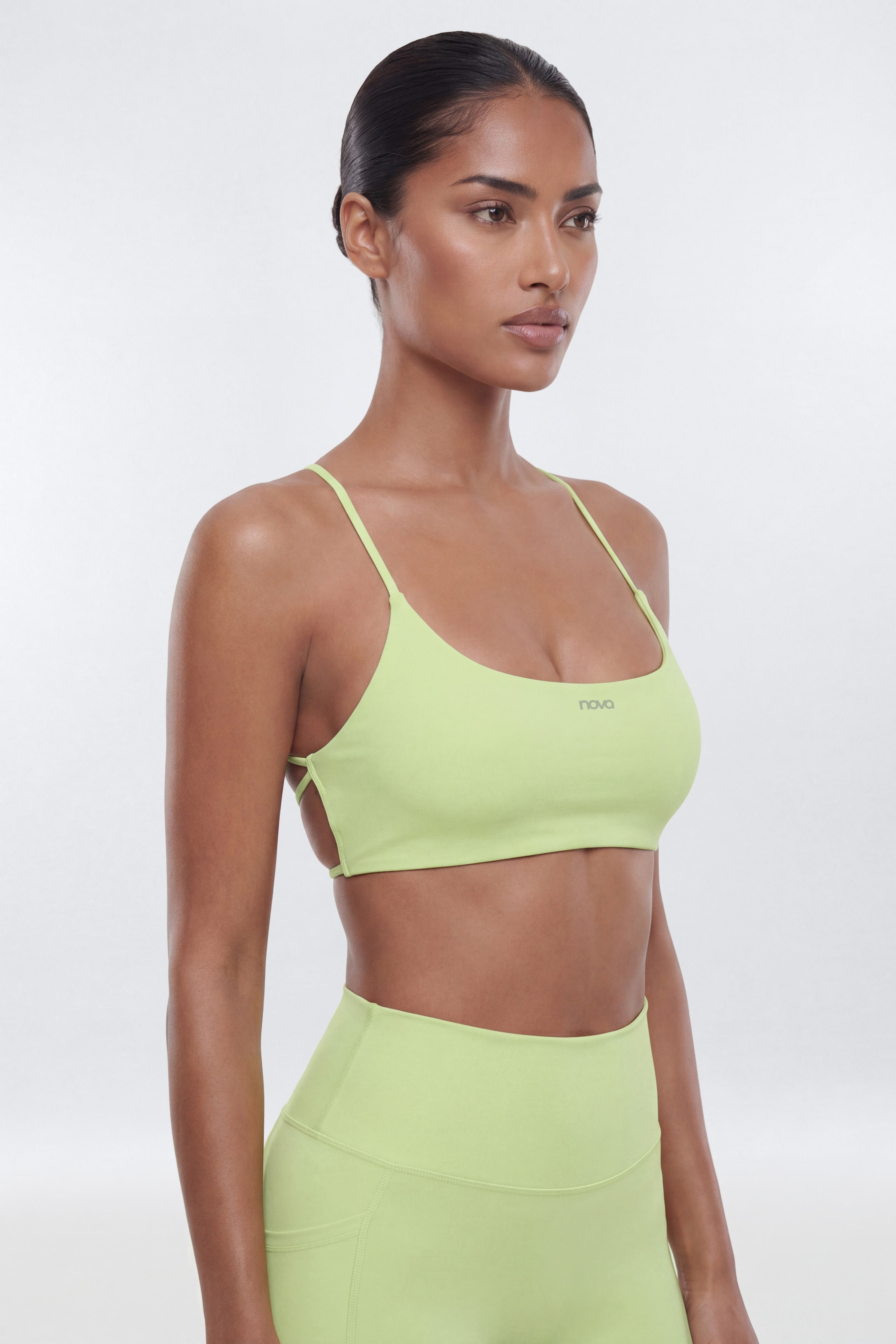 CloudForm™ Strappy Back Sports Bra - Pistachio image 4