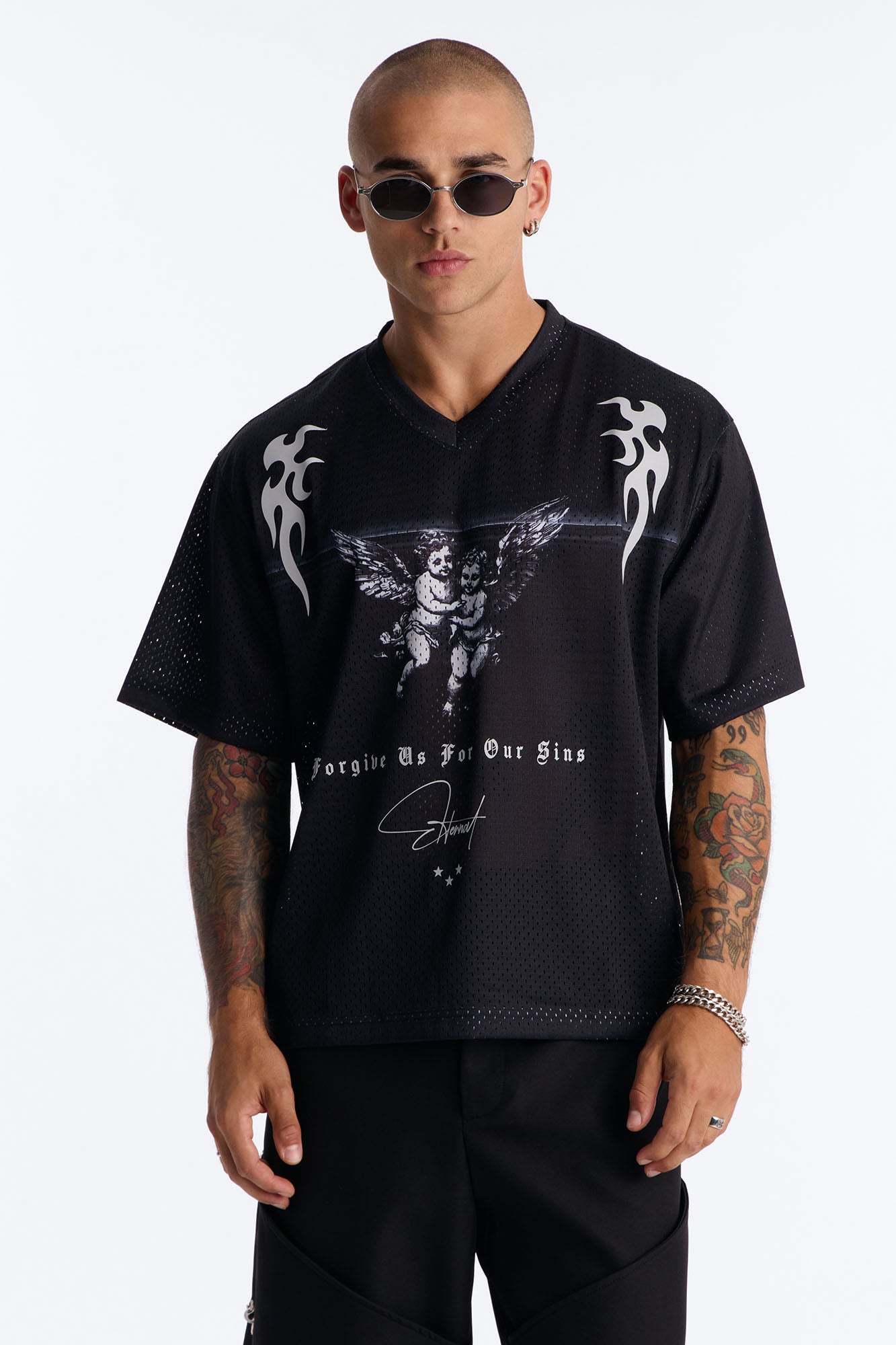 Eternal Mesh Jersey Short Sleeve - Black