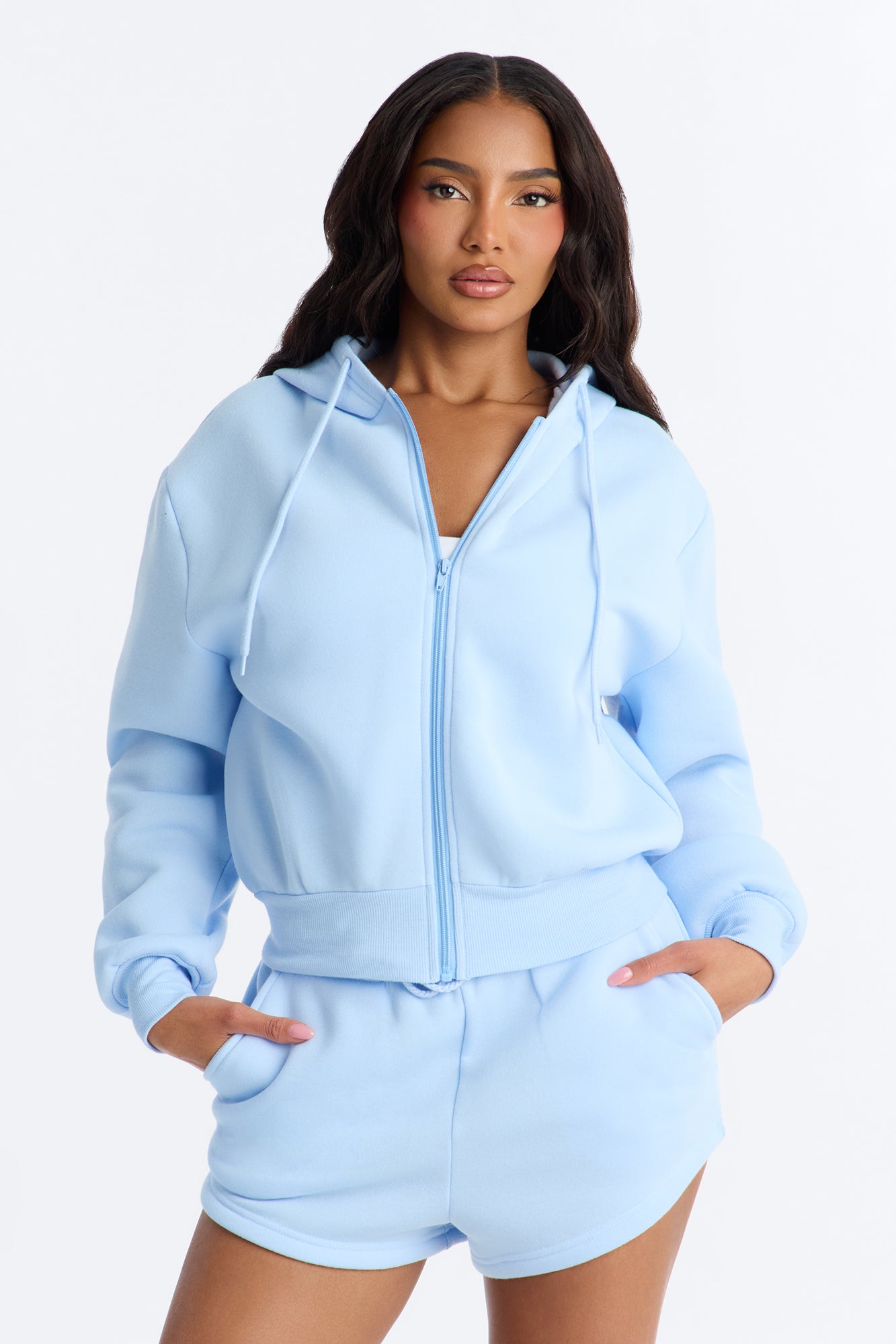 Bride To Be Fleece Short Set - Light Blue image 3