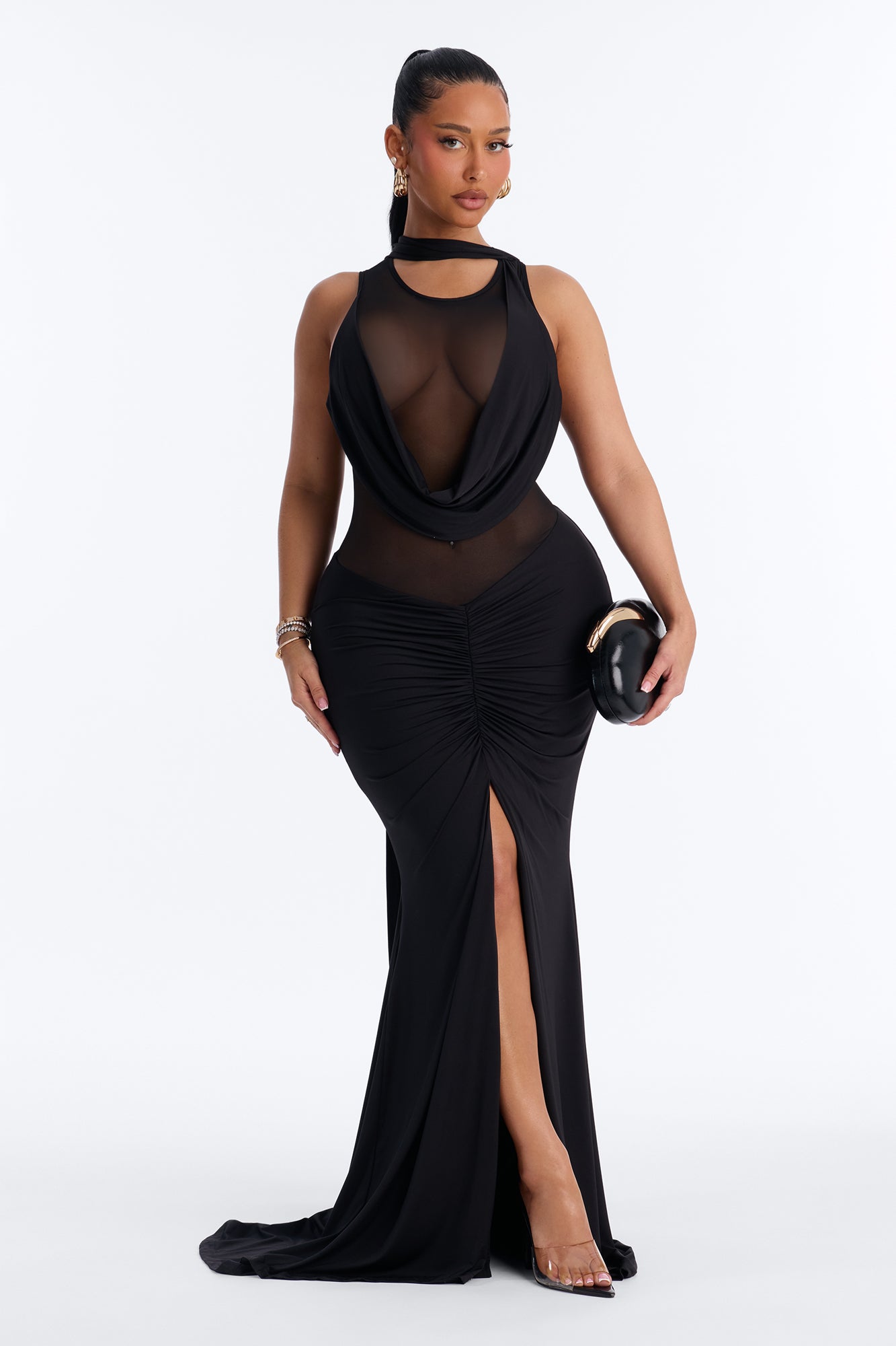 Fairytale Hottie Maxi Dress - Black