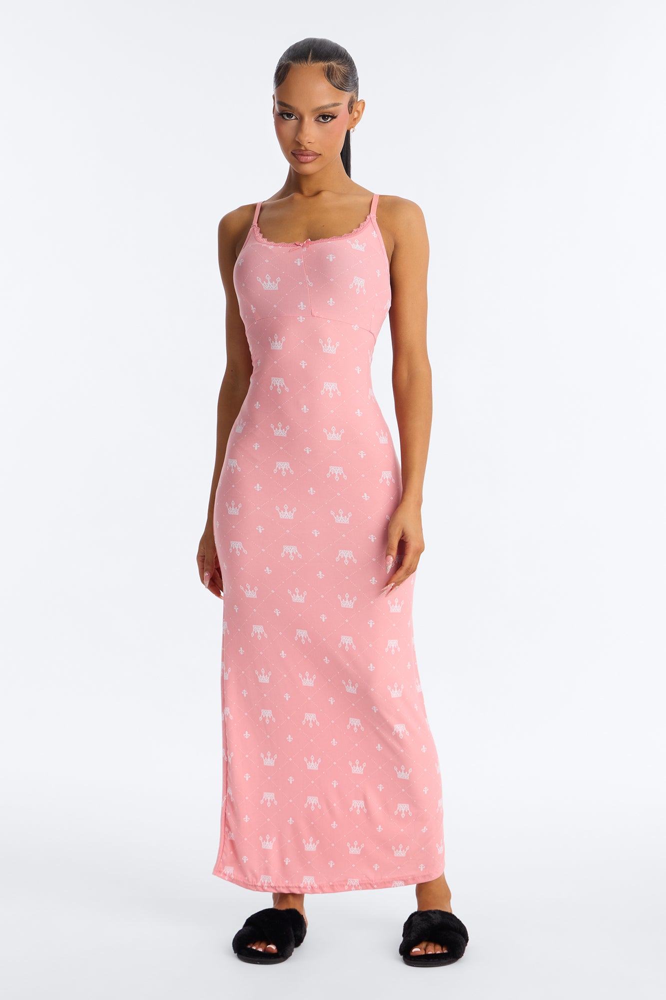 The Queen Is Sleeping PJ Nightgown - Pink image 5