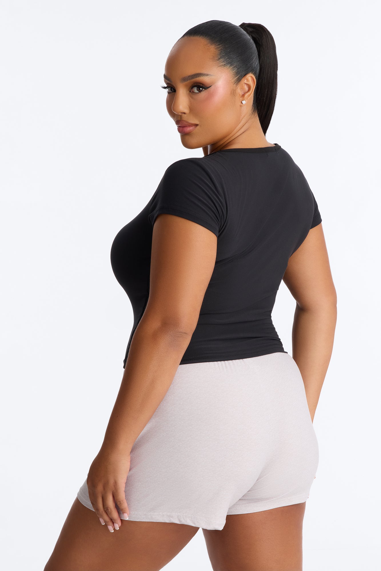 God's Favorite PJ Short Set - Black/Grey image 3