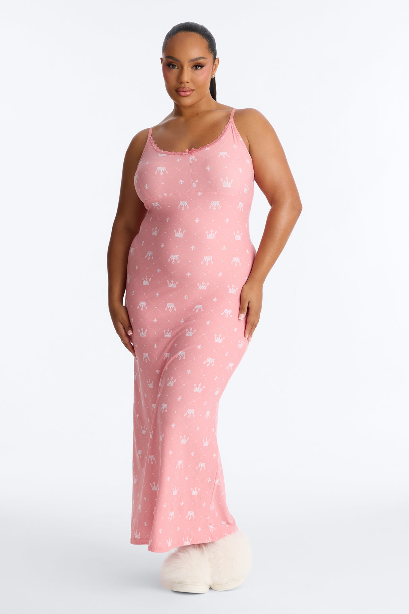 The Queen Is Sleeping PJ Nightgown - Pink