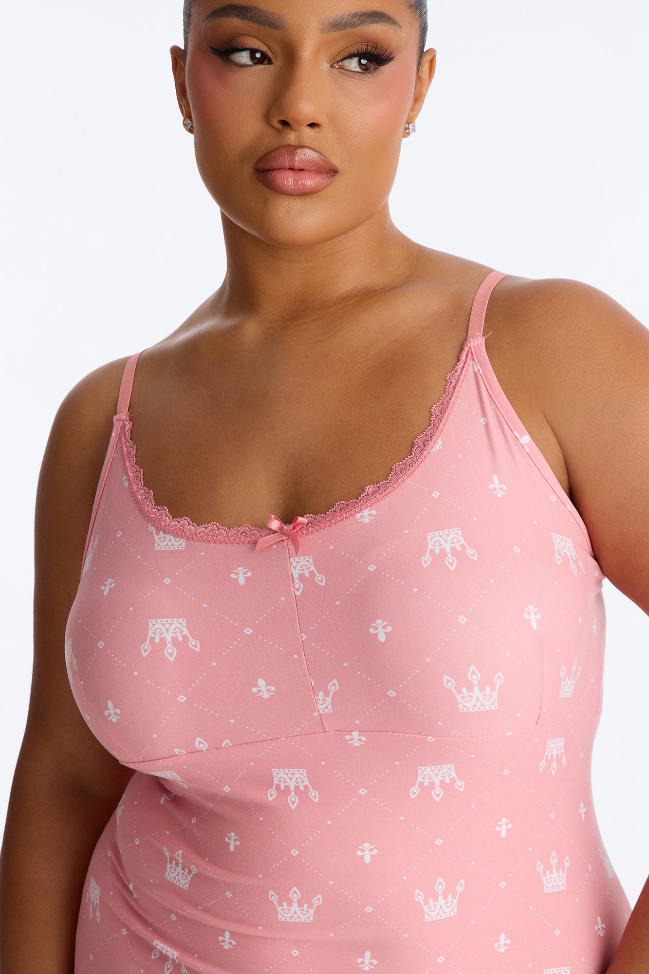 The Queen Is Sleeping PJ Nightgown - Pink image 3