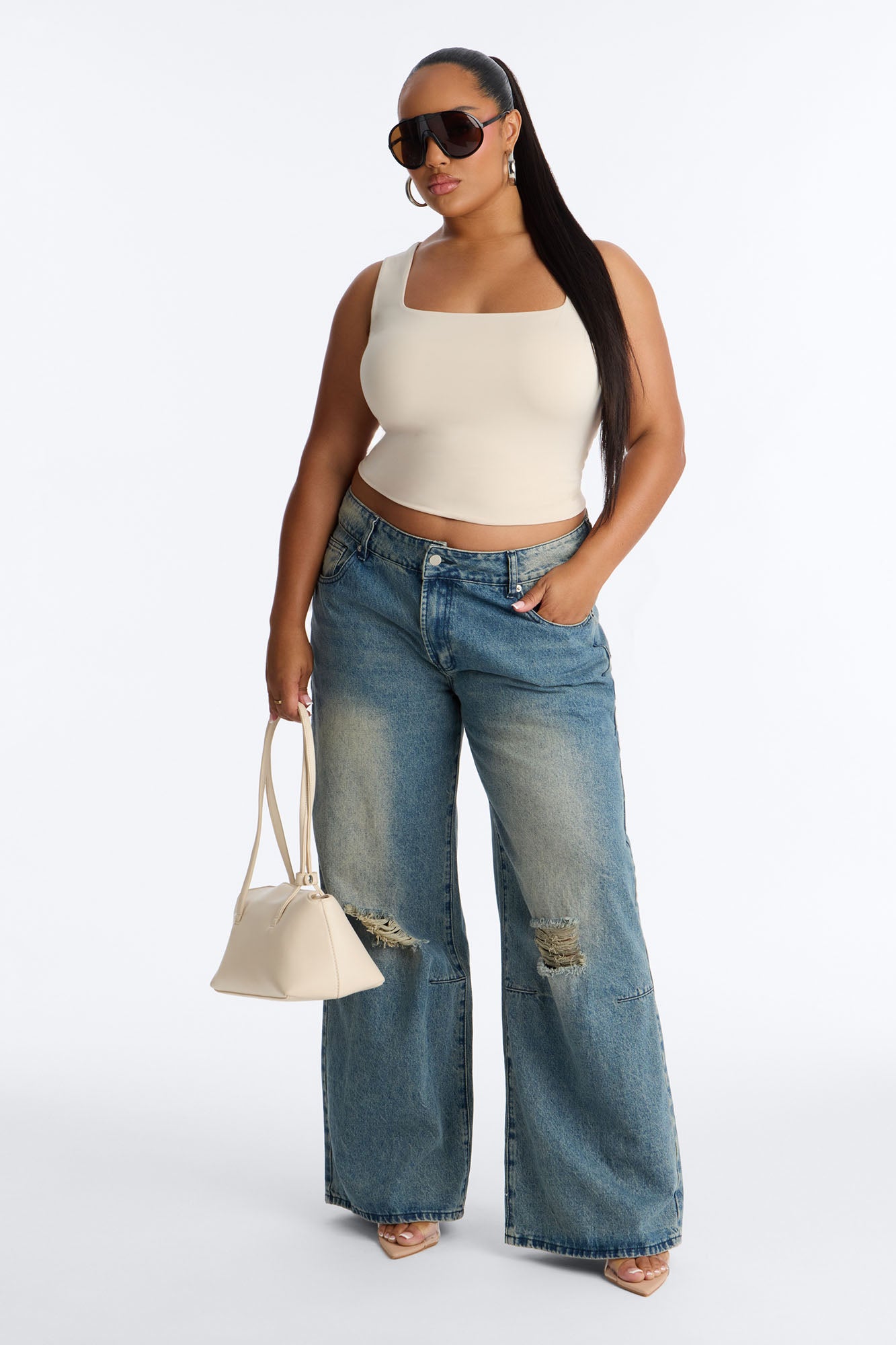 Thalia Tank Top - Stone