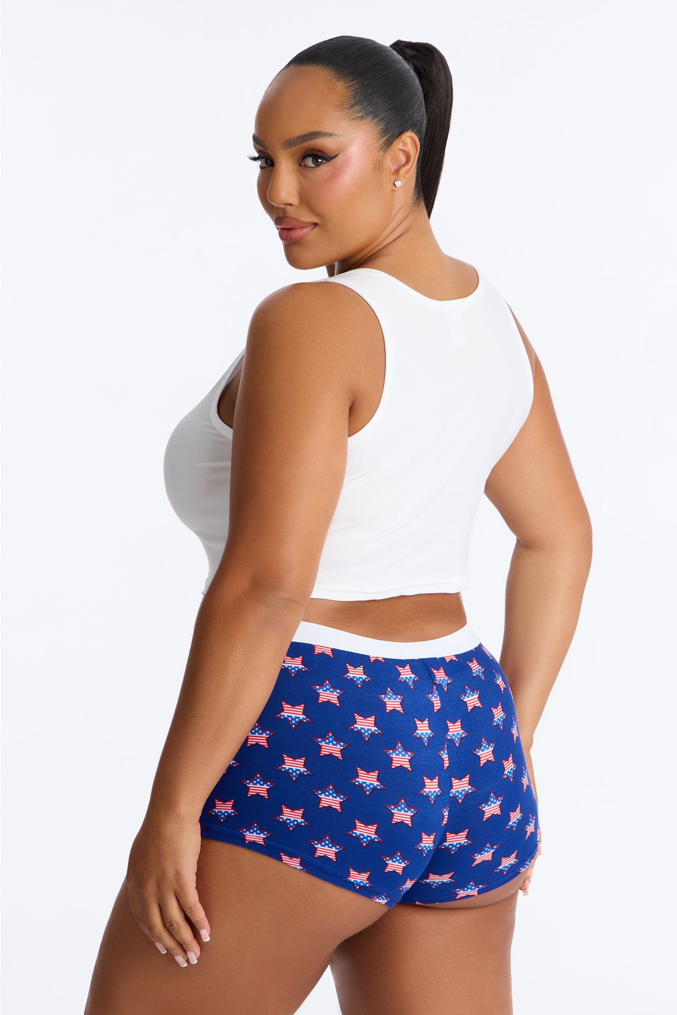 All The Above Stars PJ Short Set - Red/White image 3