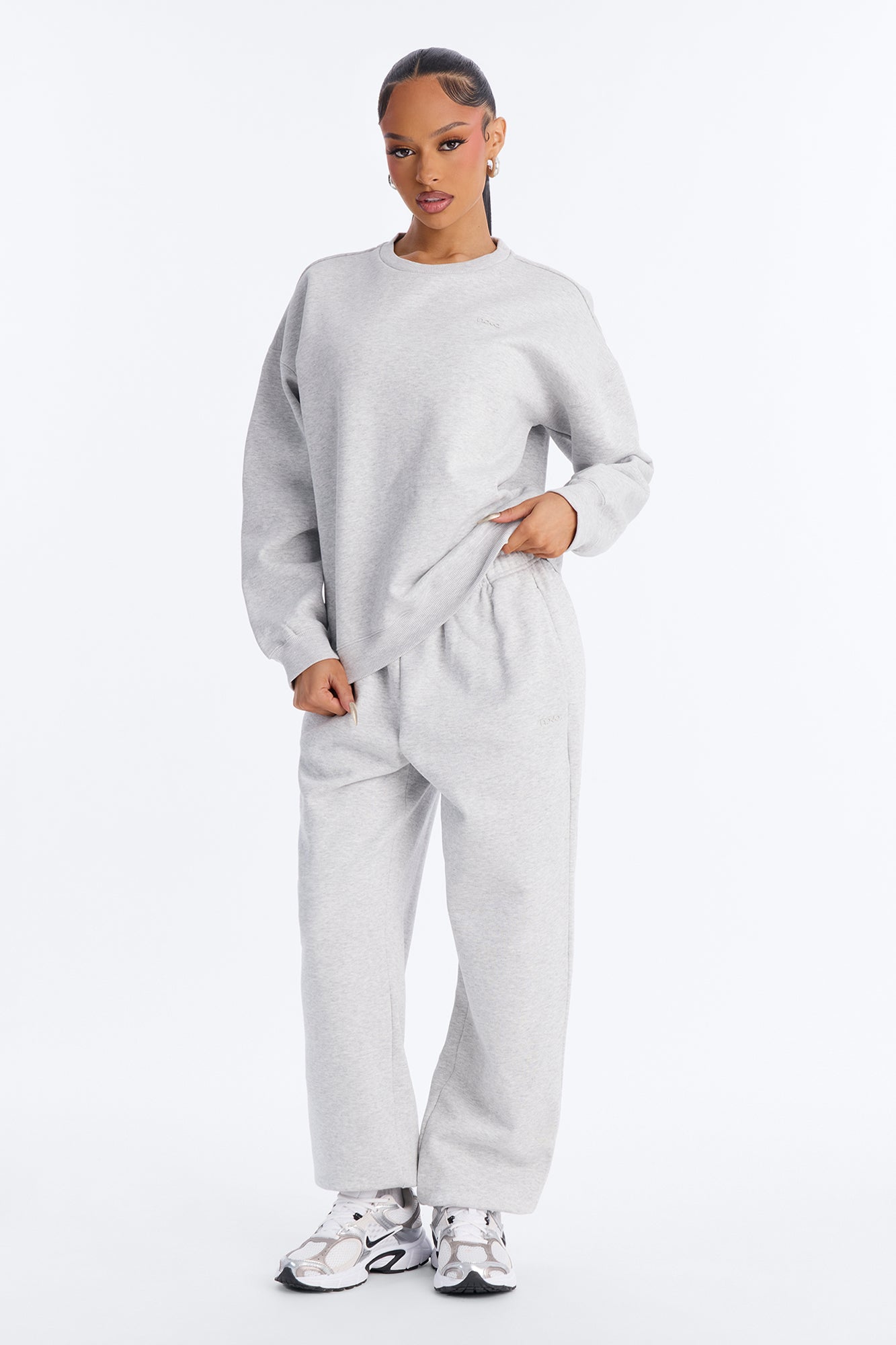 Libby Fleece Jogger Sweatpant - Heather Grey
