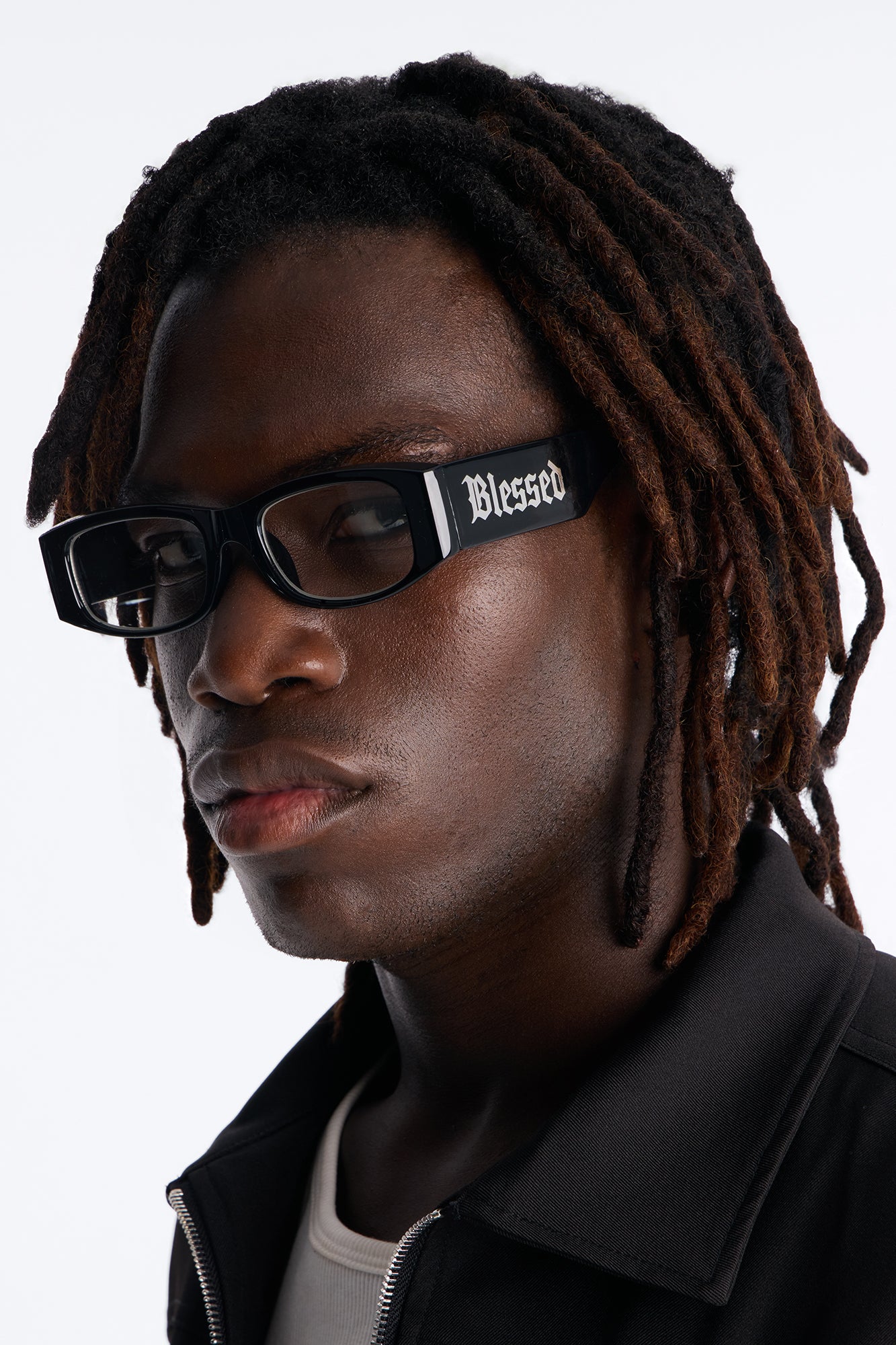 Retro Blessed Sunglasses - Black/Silver