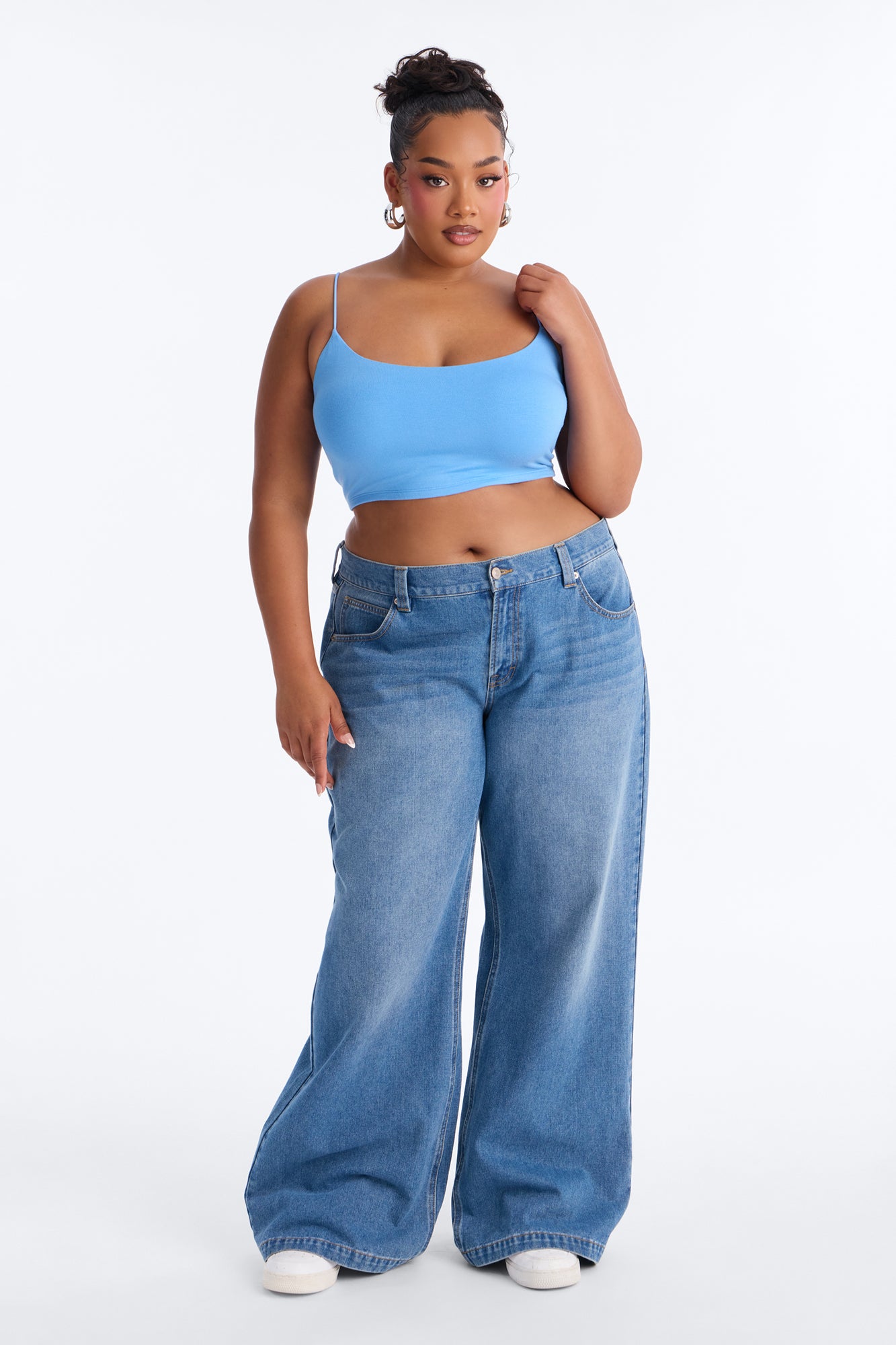 Kiki Super Cropped Top - Periwinkle image 5