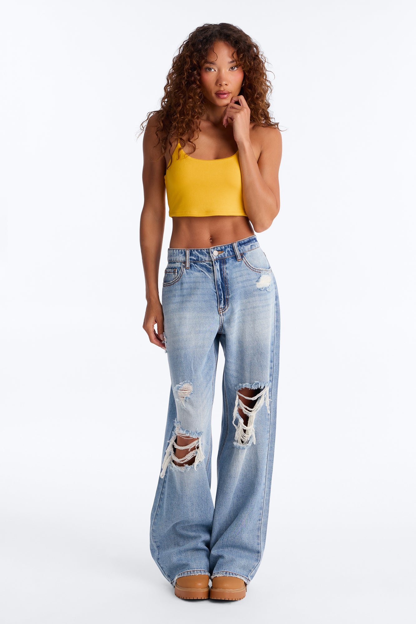 Kiki Super Cropped Top - Orange image 2