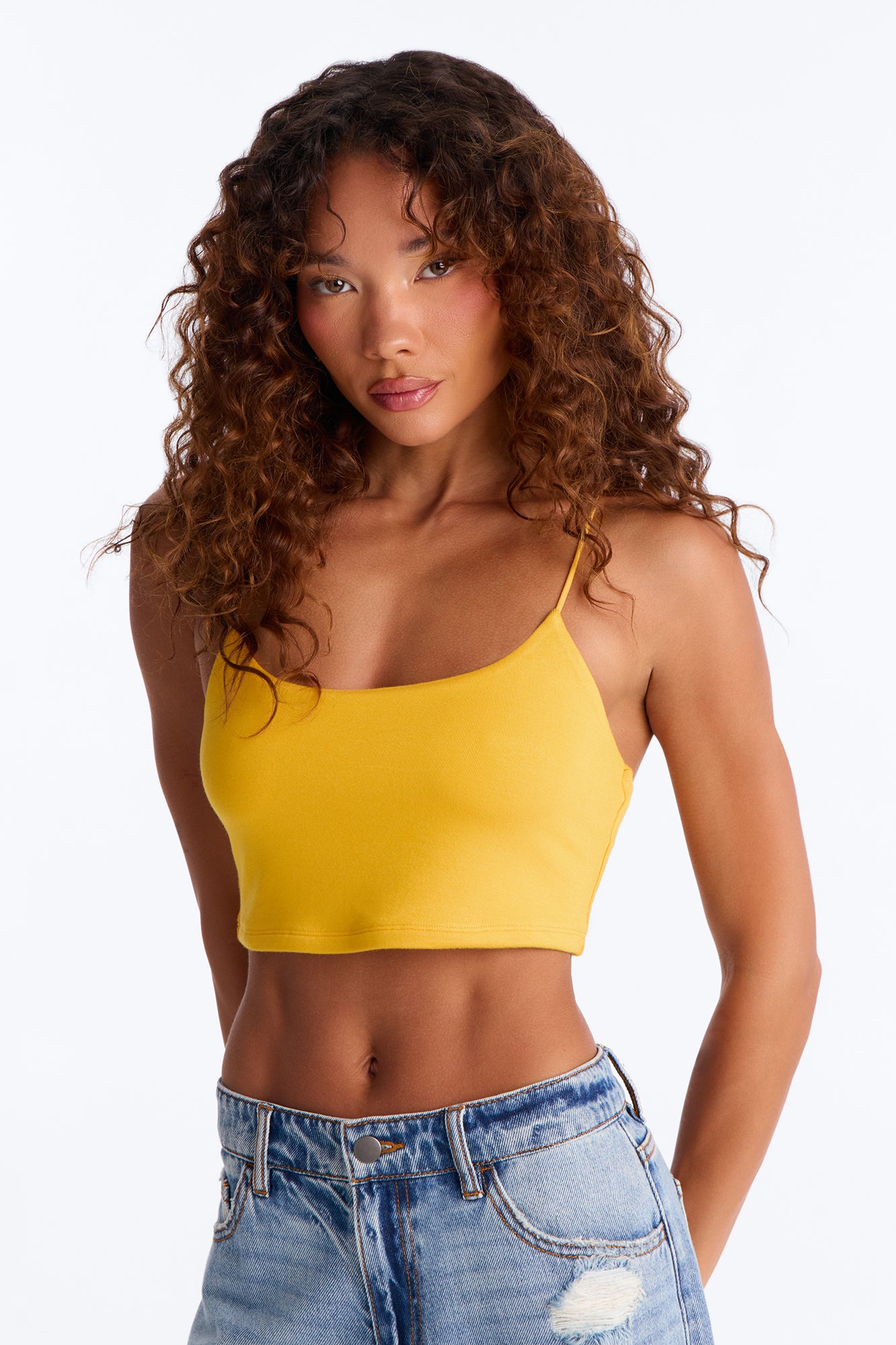 Kiki Super Cropped Top - Orange