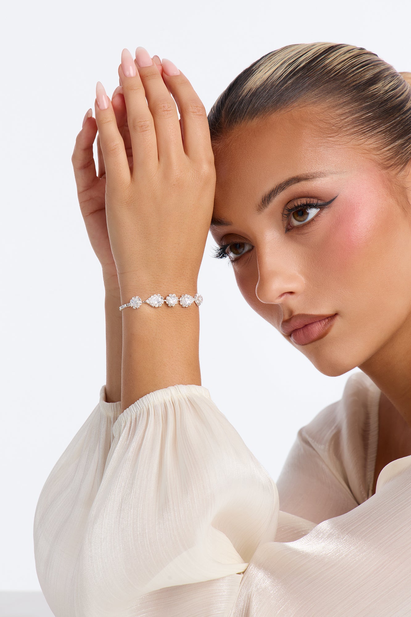 Cubic Zirconia Time To Sparkle Bracelet - Silver