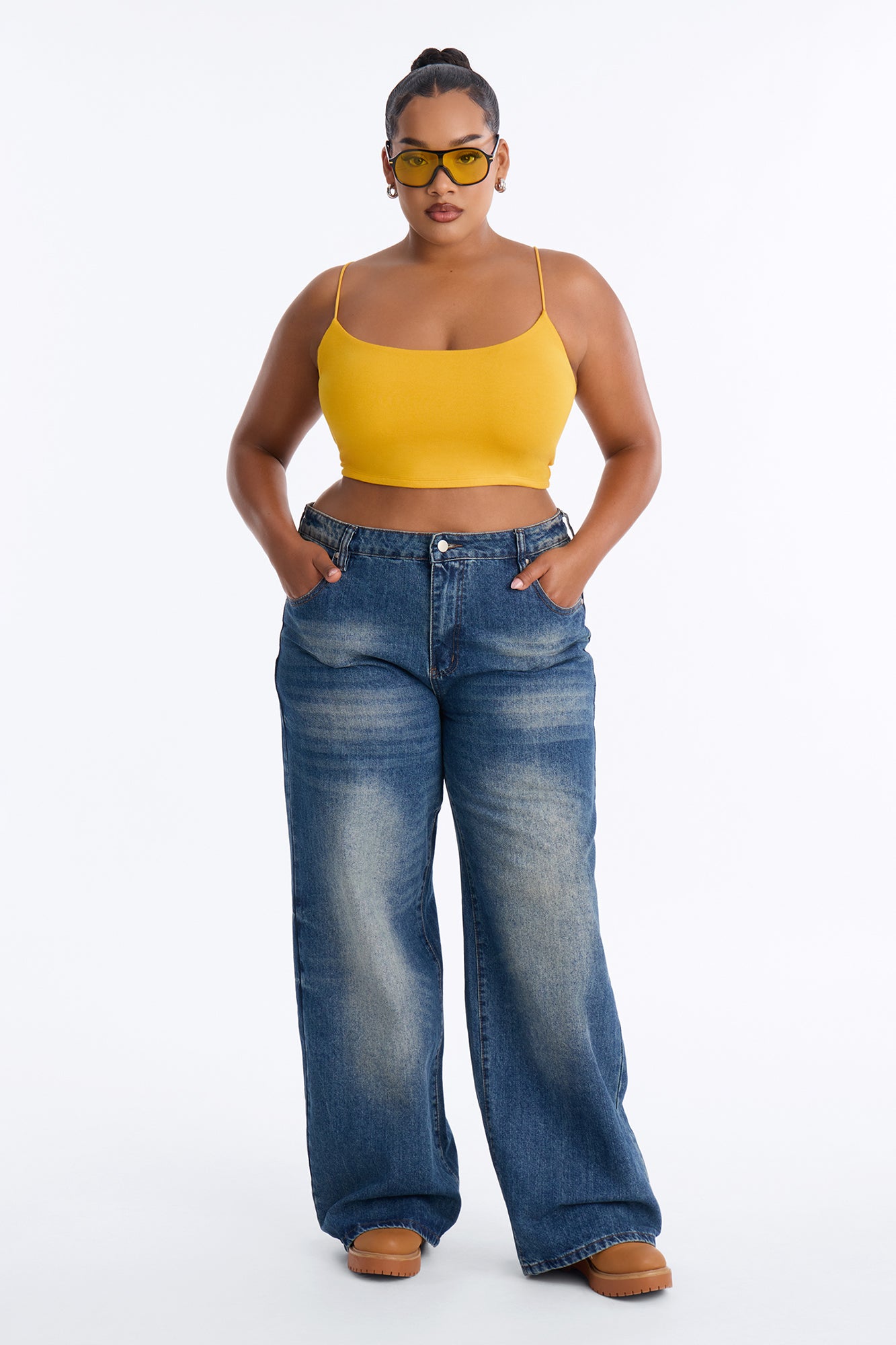 Kiki Super Cropped Top - Orange