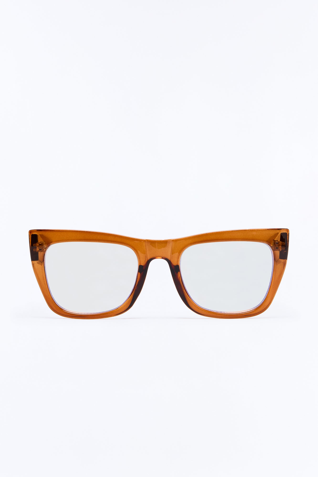 Crystal Clear Persuasion Blue Light Day Glasses - Brown