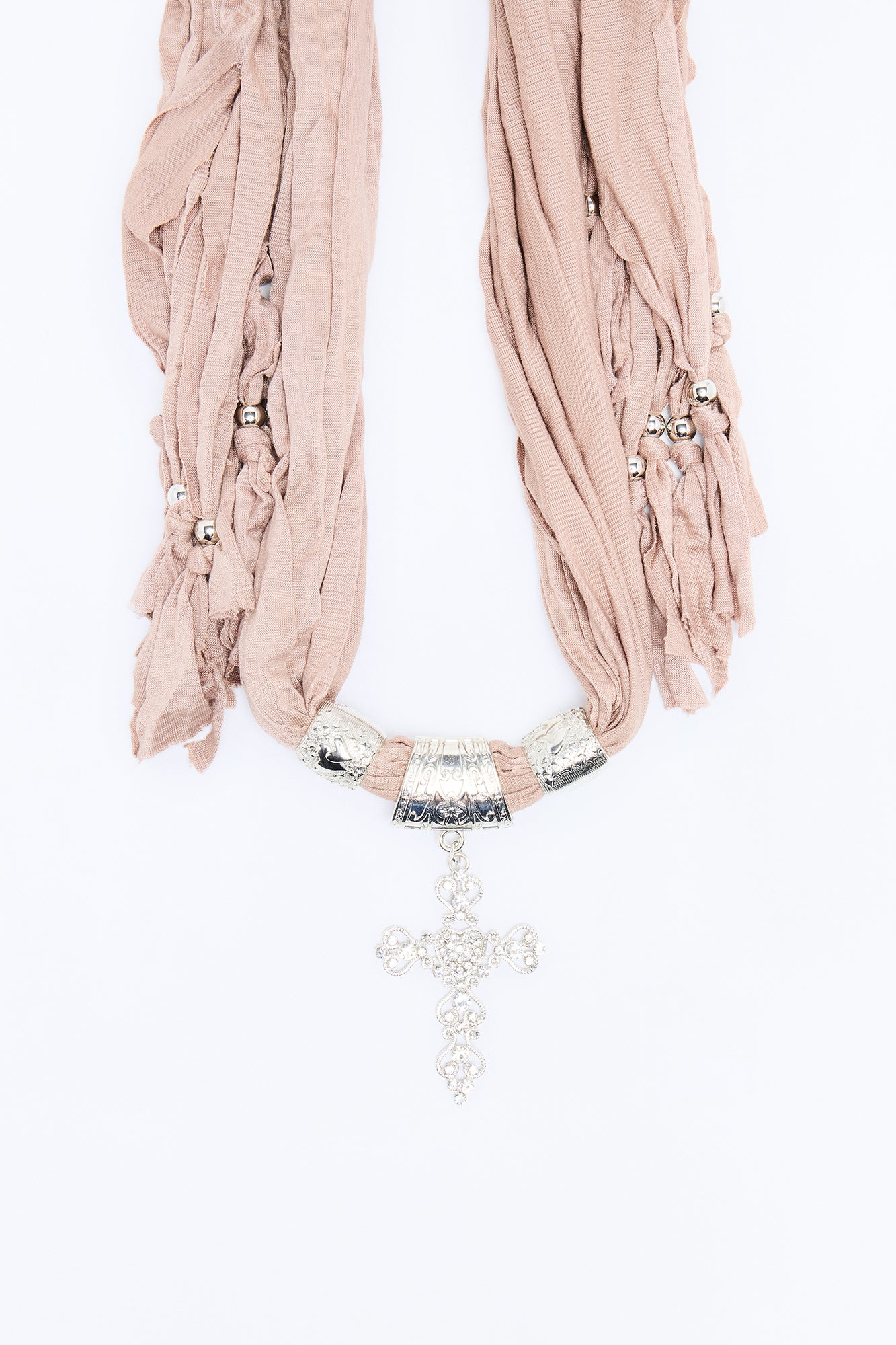 Sahara Scarf Necklace - Brown/combo